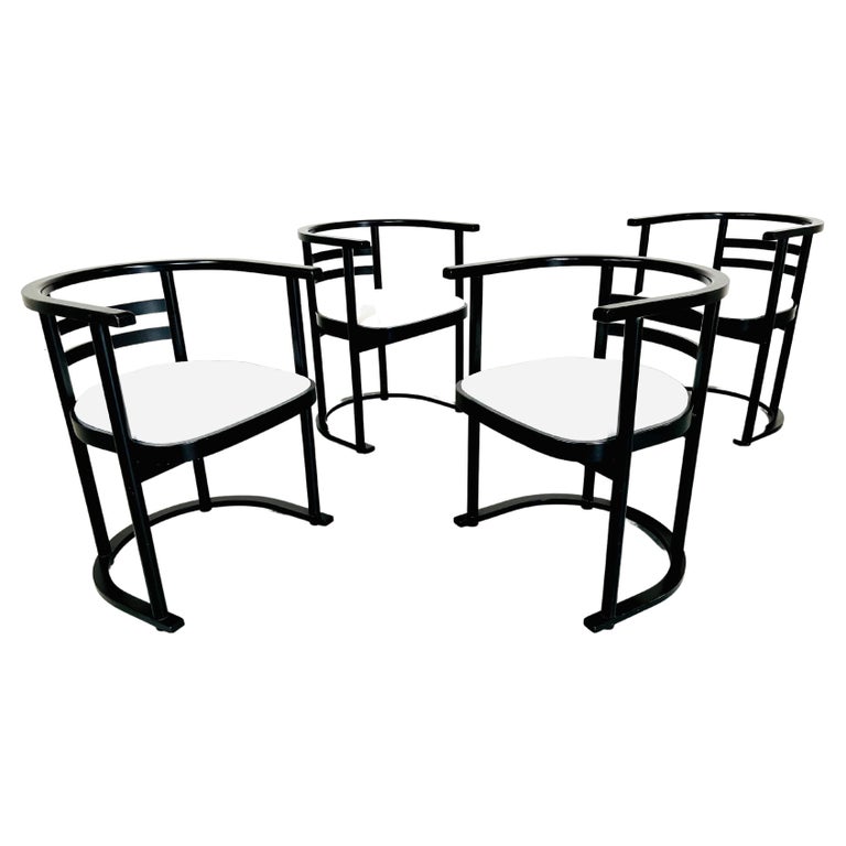4 John R. Eckel Jr. Bauhaus Style Dining Or Game Chairs Circa 1960
