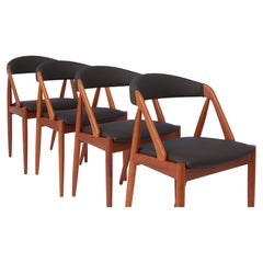 4 Kai Kristiansen Chairs, model 31 Danish 1960s Vintage