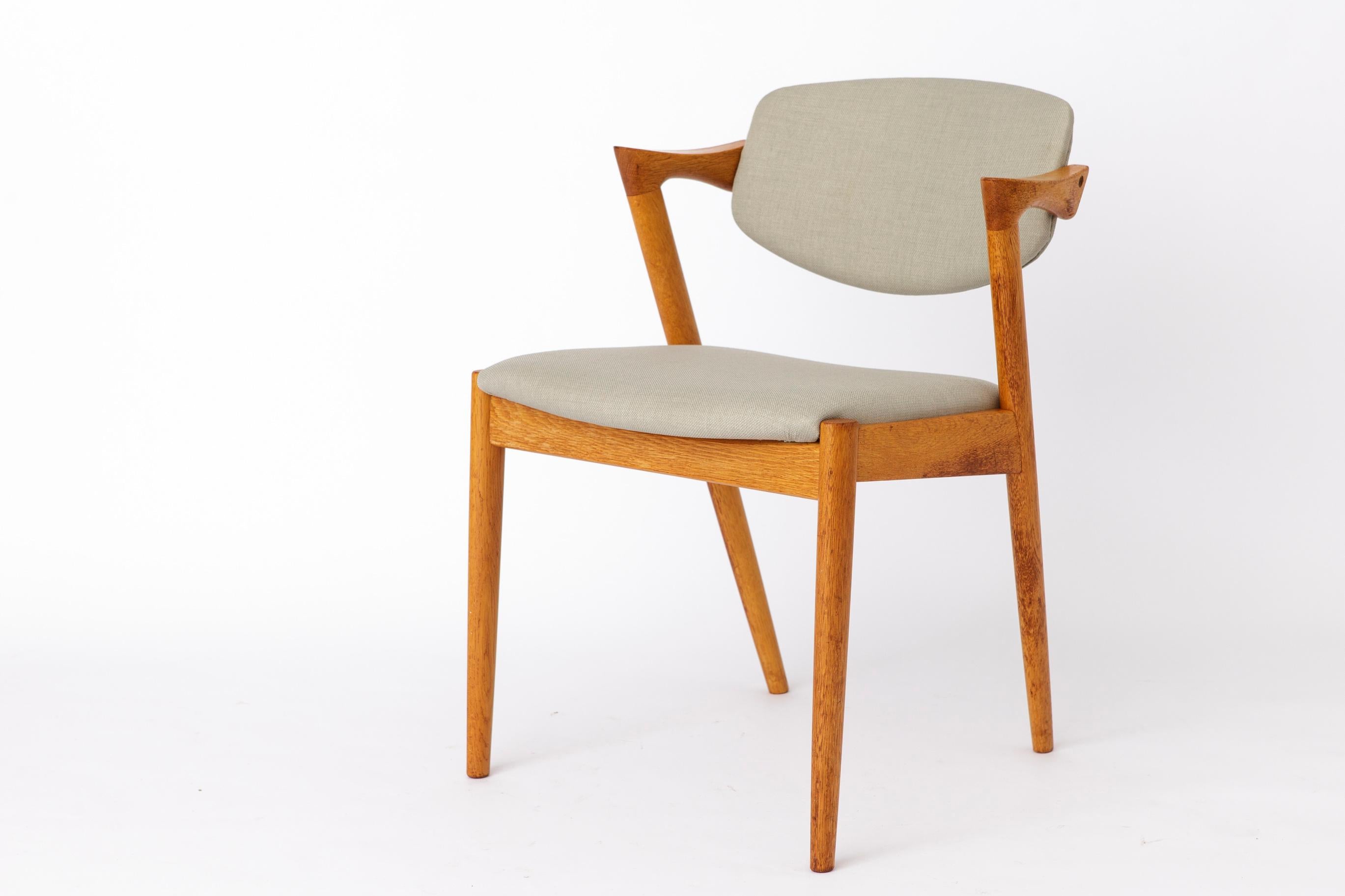4 Kai Kristiansen Stühle - Modell #42 - 1960er Jahre, für Schou Andersen Møbelfabrik (Poliert) im Angebot