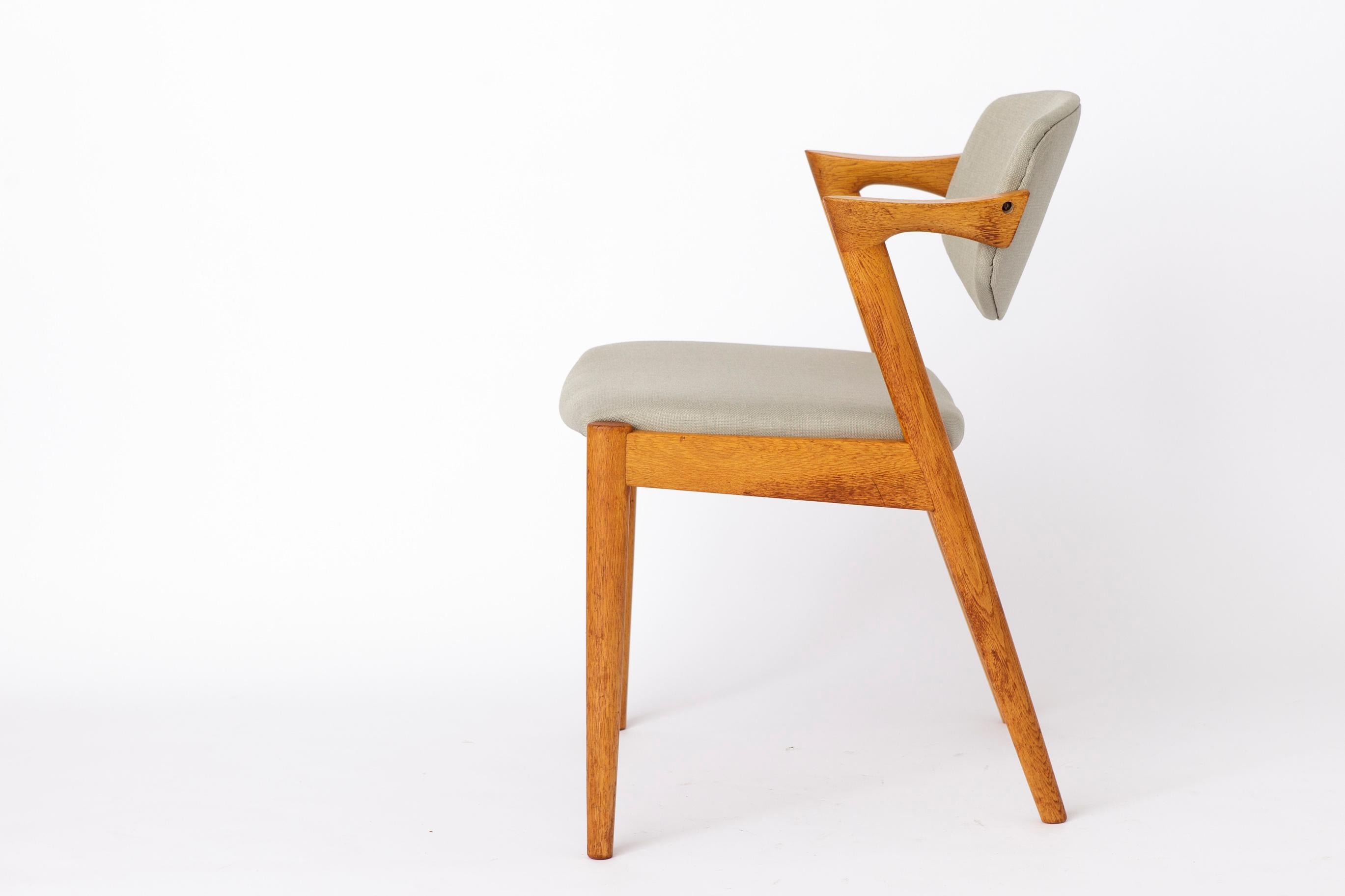 4 Kai Kristiansen Stühle - Modell #42 - 1960er Jahre, für Schou Andersen Møbelfabrik (Mitte des 20. Jahrhunderts) im Angebot