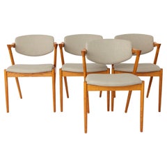 4 Kai Kristiansen Chairs - Model #42 - 1960s, for Schou Andersen Møbelfabrik