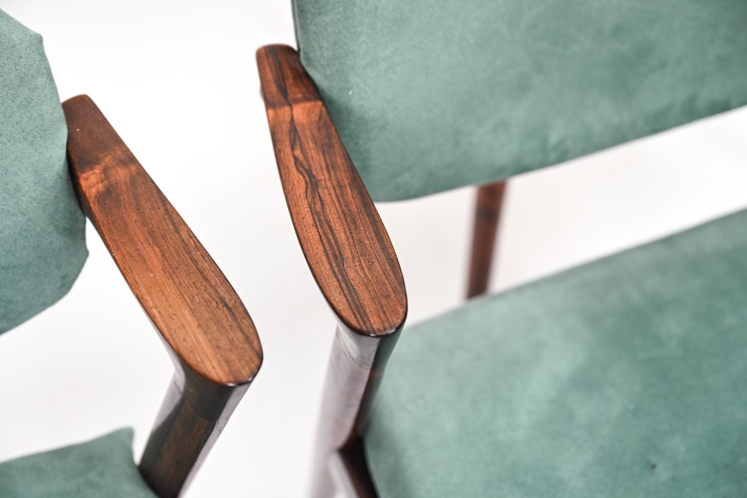 '4' Kai Kristiansen Danish Mid-Century Rosewood Model 42 Dining Chairs 1