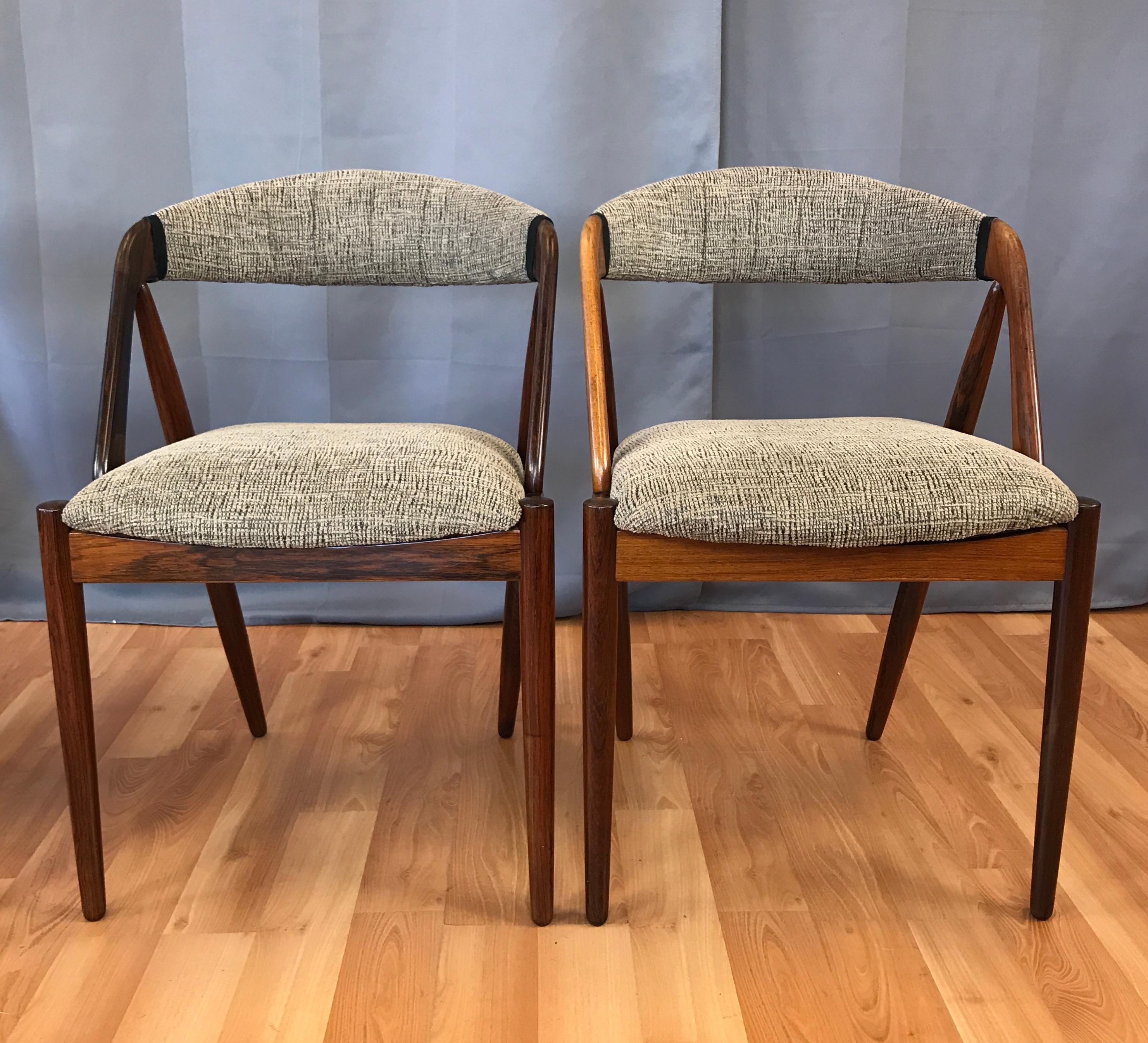 Set of Four Kai Kristiansen for Schou Andersen Model 31 Rosewood Dining Chairs 3