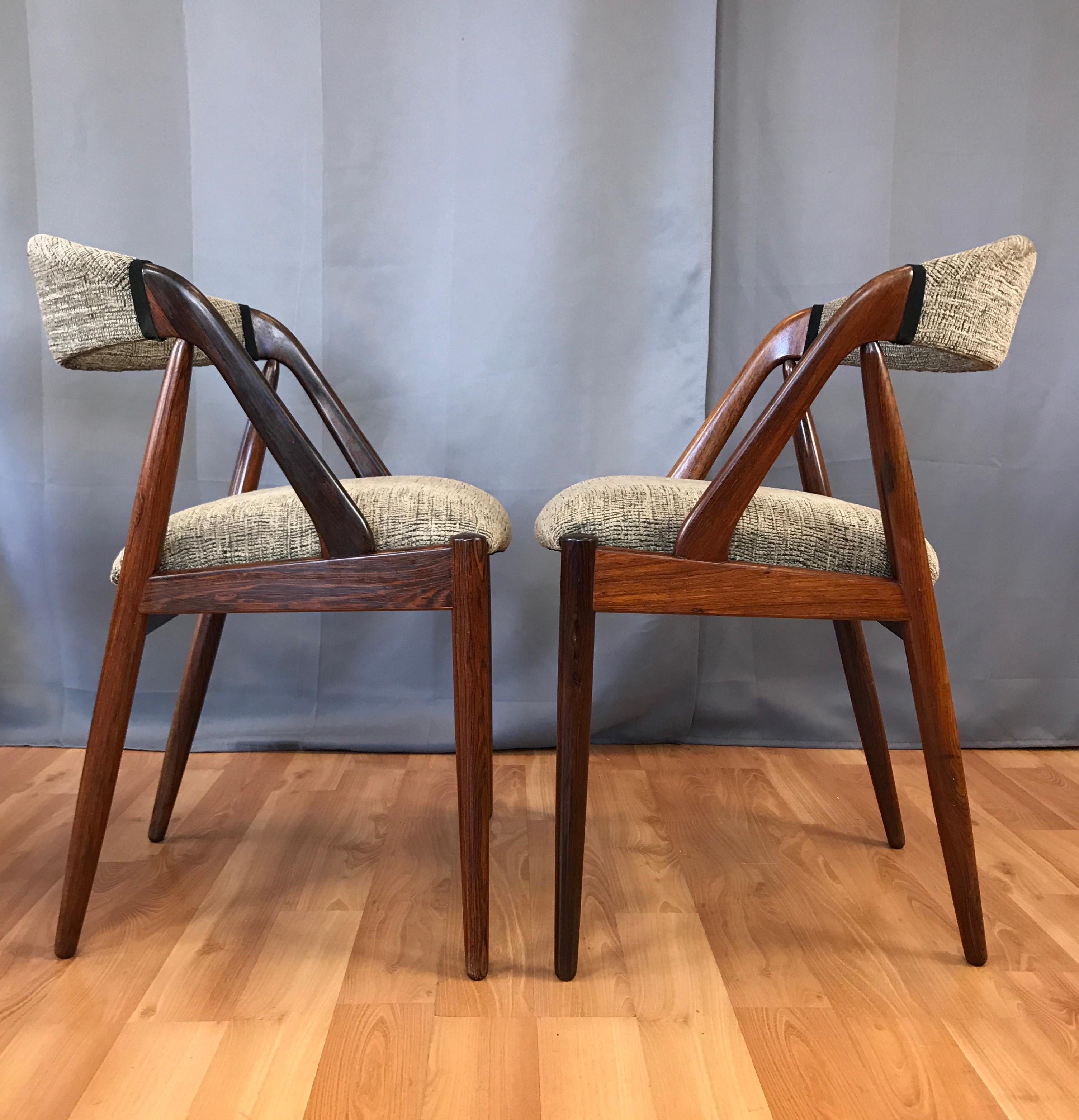 Set of Four Kai Kristiansen for Schou Andersen Model 31 Rosewood Dining Chairs 6