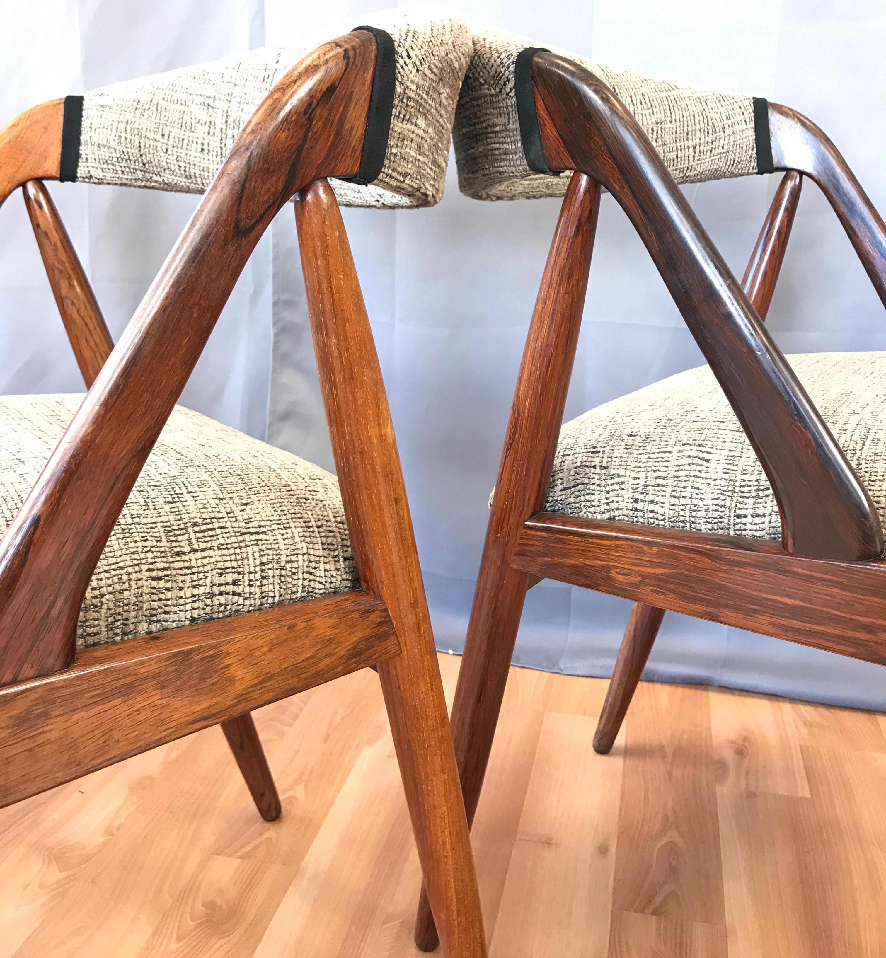 Set of Four Kai Kristiansen for Schou Andersen Model 31 Rosewood Dining Chairs 7