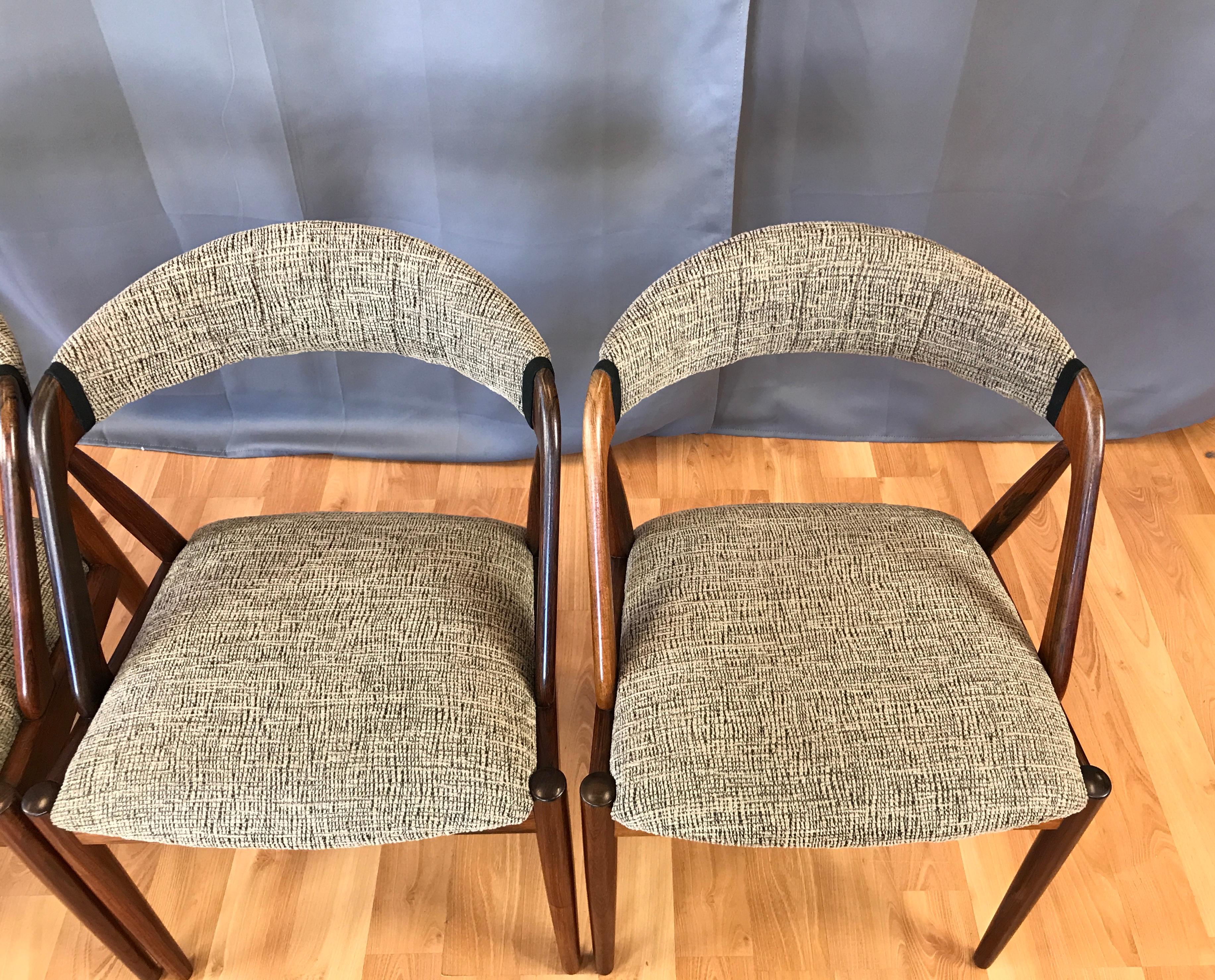 Set of Four Kai Kristiansen for Schou Andersen Model 31 Rosewood Dining Chairs 2