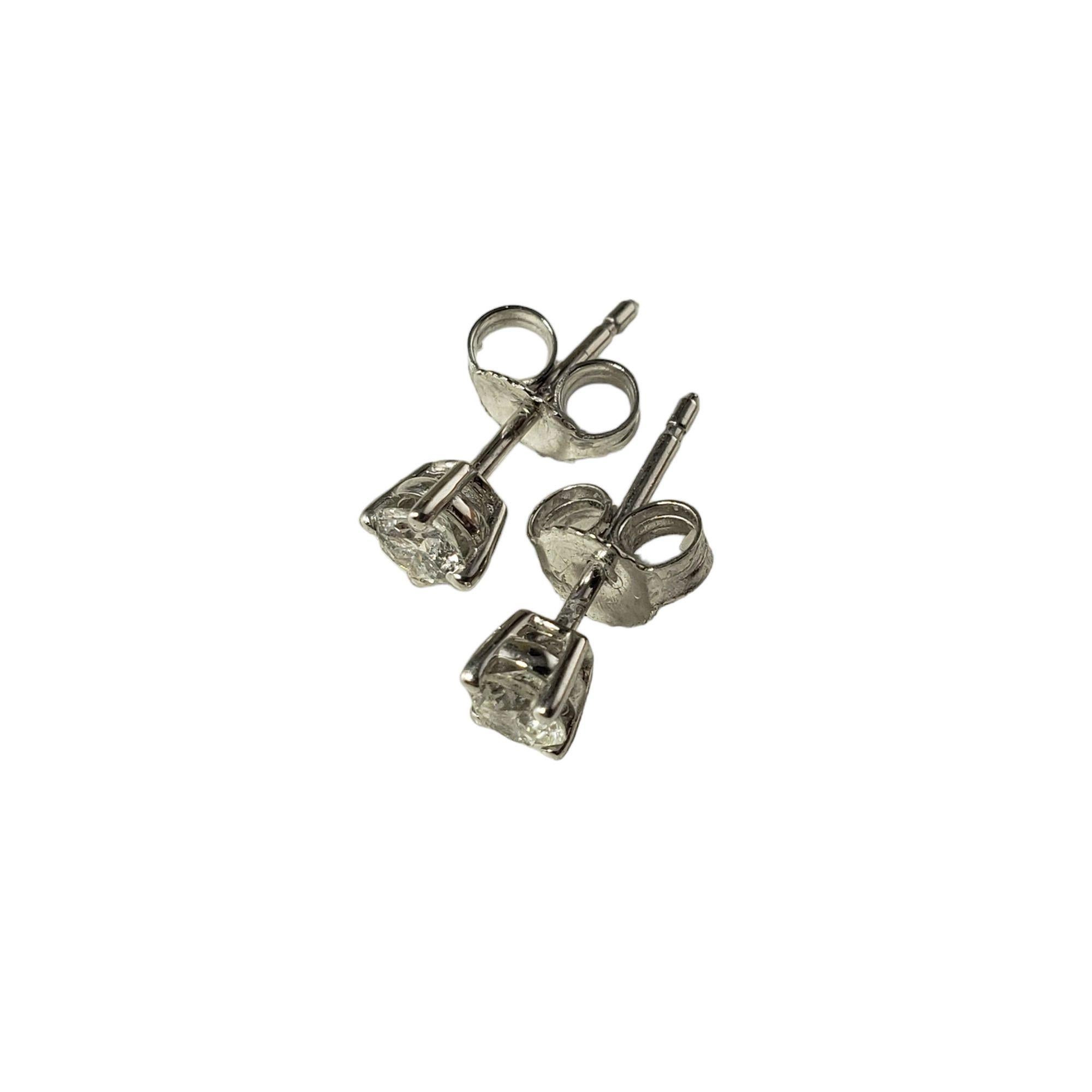 Brilliant Cut 4 Karat White Gold Diamond Stud Earrings #14448 For Sale