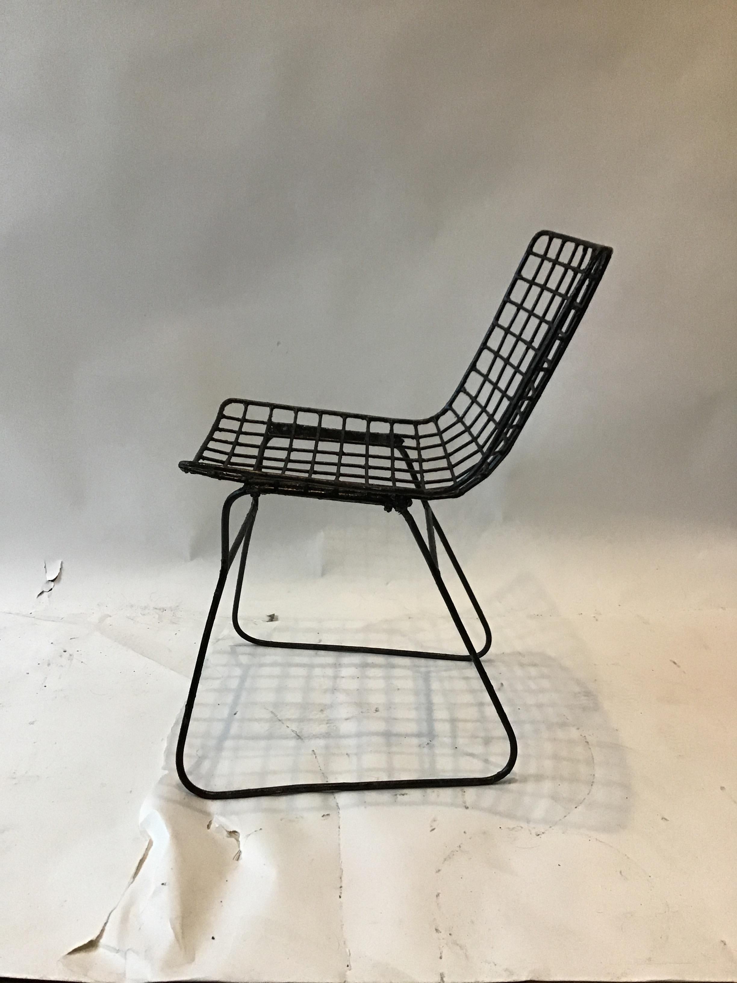 4 Knoll Style 1960s Side Chairs In Good Condition For Sale In Tarrytown, NY