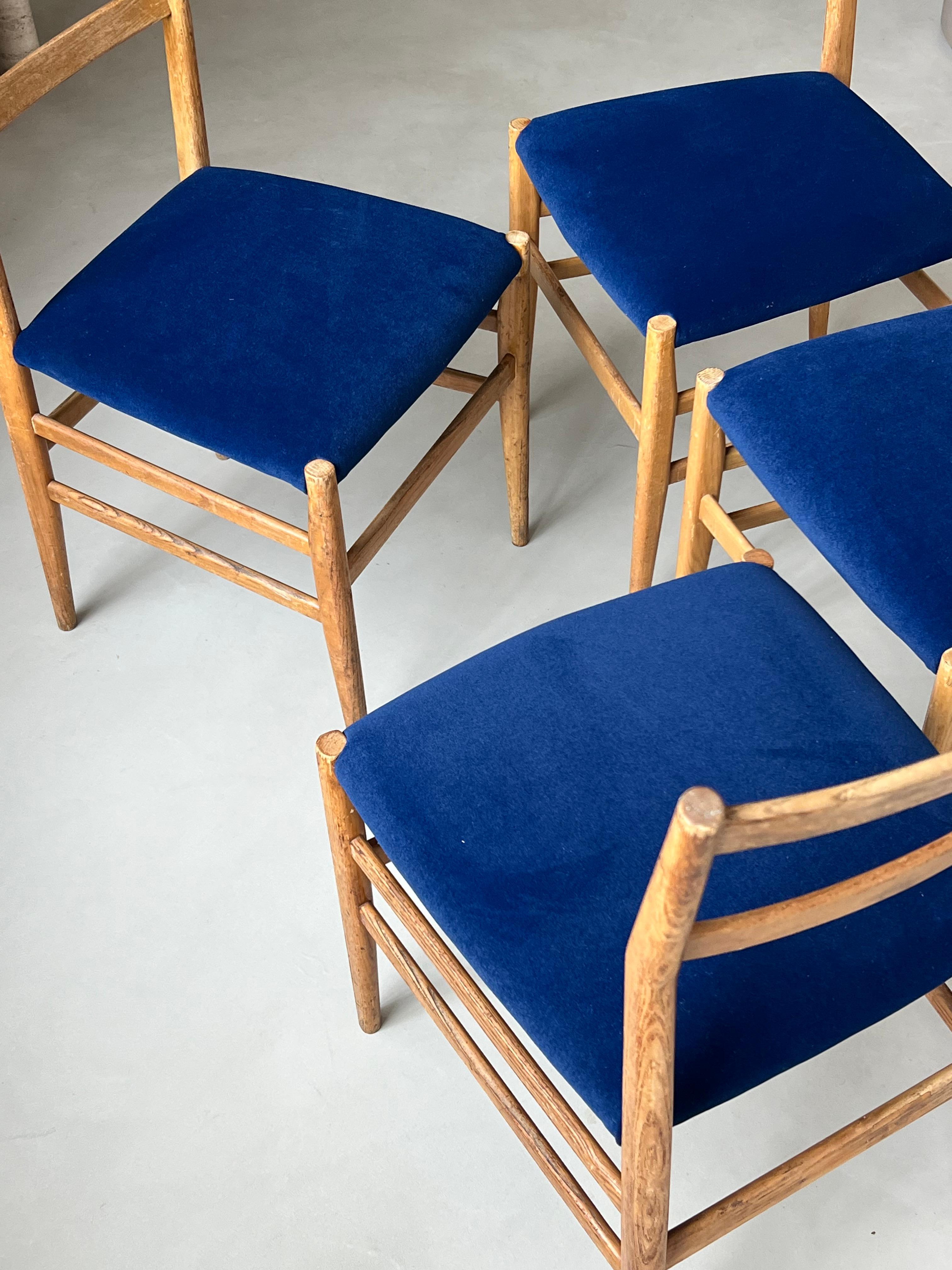 4 Leggera Mid Century Dining Chair by Gio Ponti for Cassina For Sale 5
