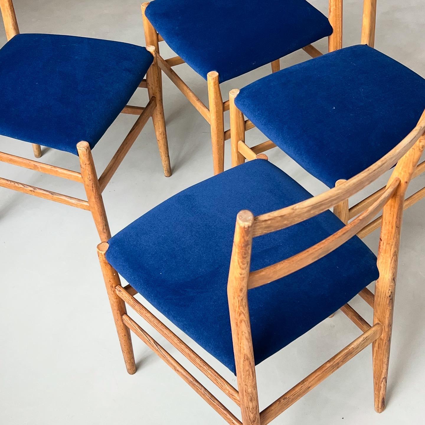 4 Leggera Mid Century Dining Chair by Gio Ponti for Cassina For Sale 8