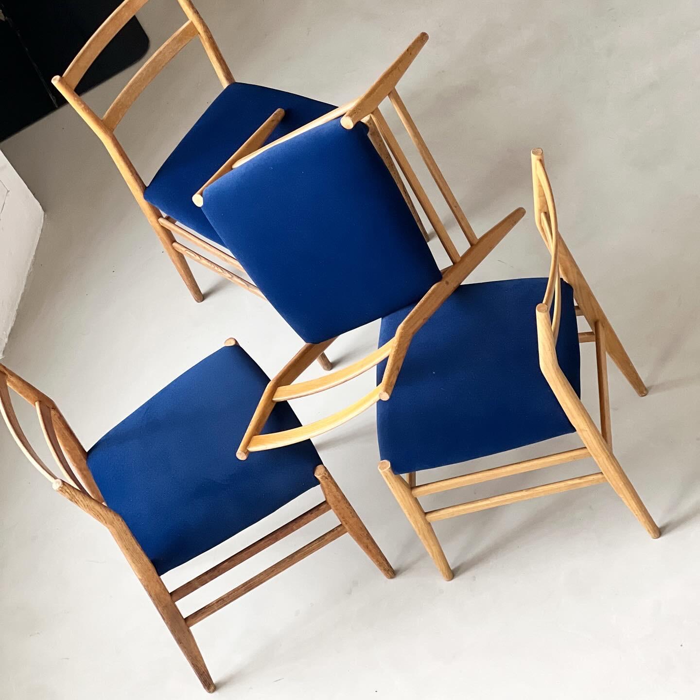 4 Leggera Mid Century Dining Chair by Gio Ponti for Cassina For Sale 9