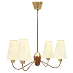 4-Light Ceiling Lamp, Attributed to ASEA, 1950s