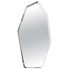 4, Limited Edition Tall Polished Stainless Steel Wall Mirror