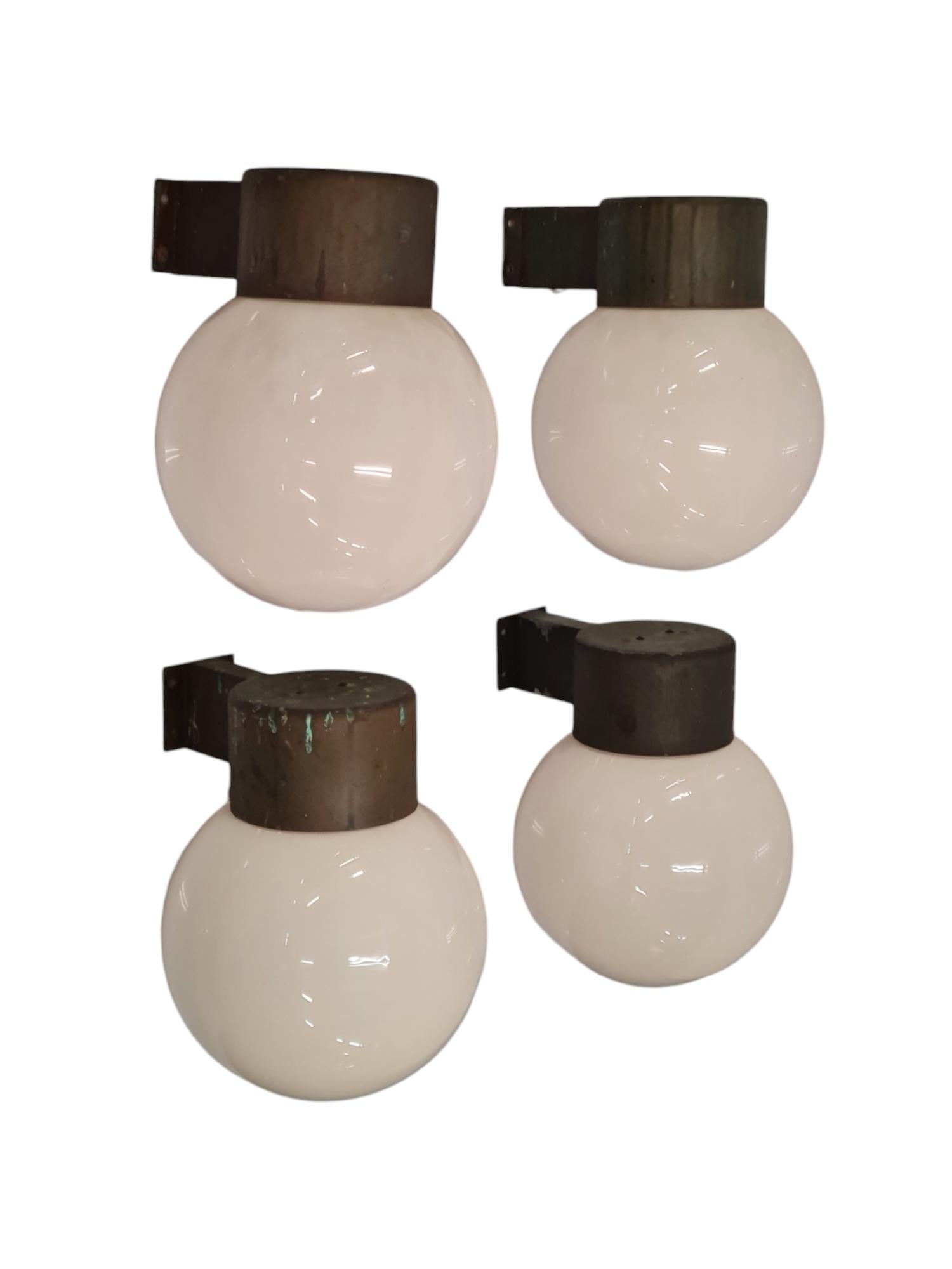 4 Lisa Johansson-Pape Brutalist Outdoor Wall Lights Model 17-037, Orno 1960 8