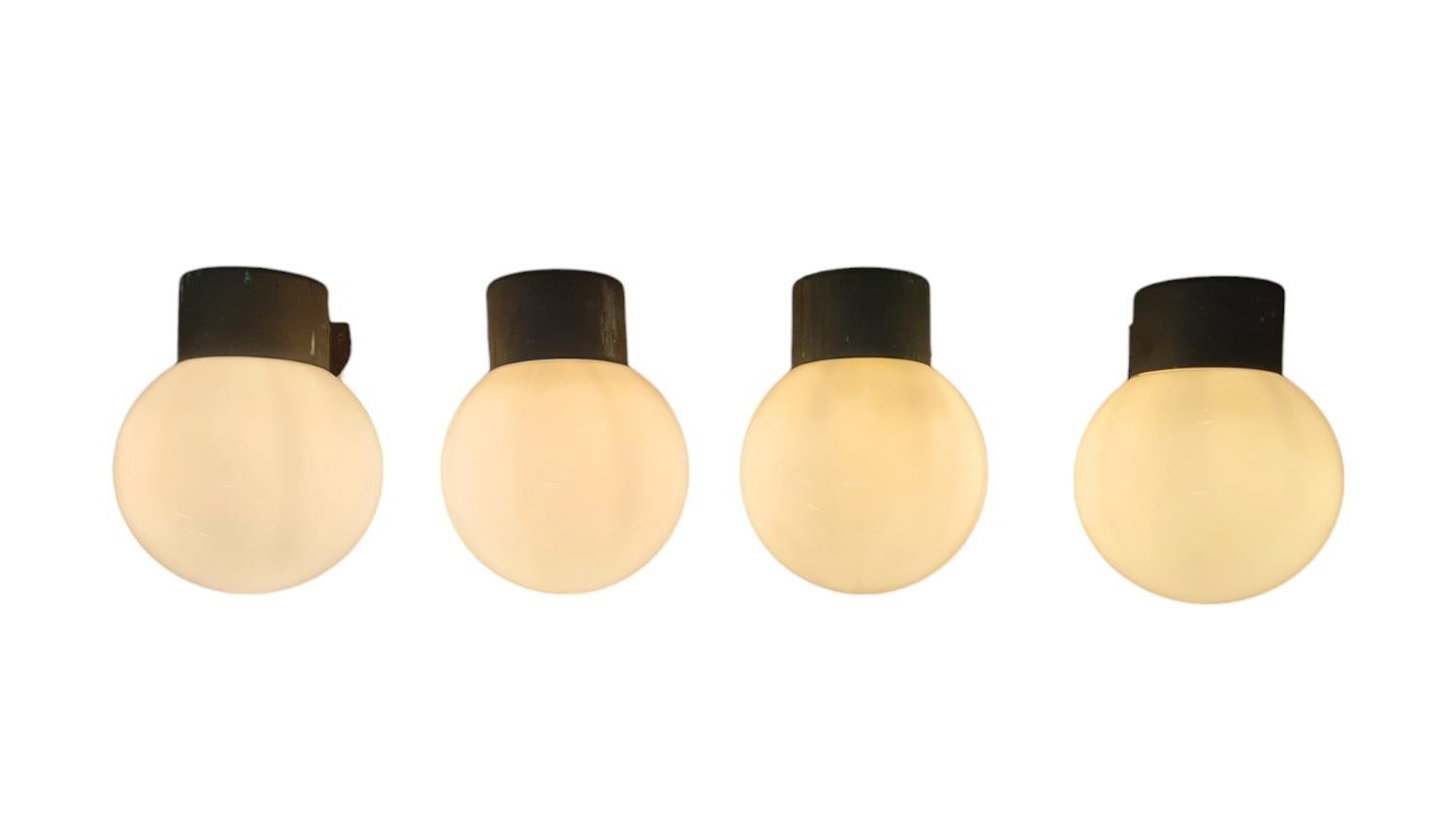 4 Lisa Johansson-Pape Brutalist Outdoor Wall Lights Model 17-037, Orno 1960 13