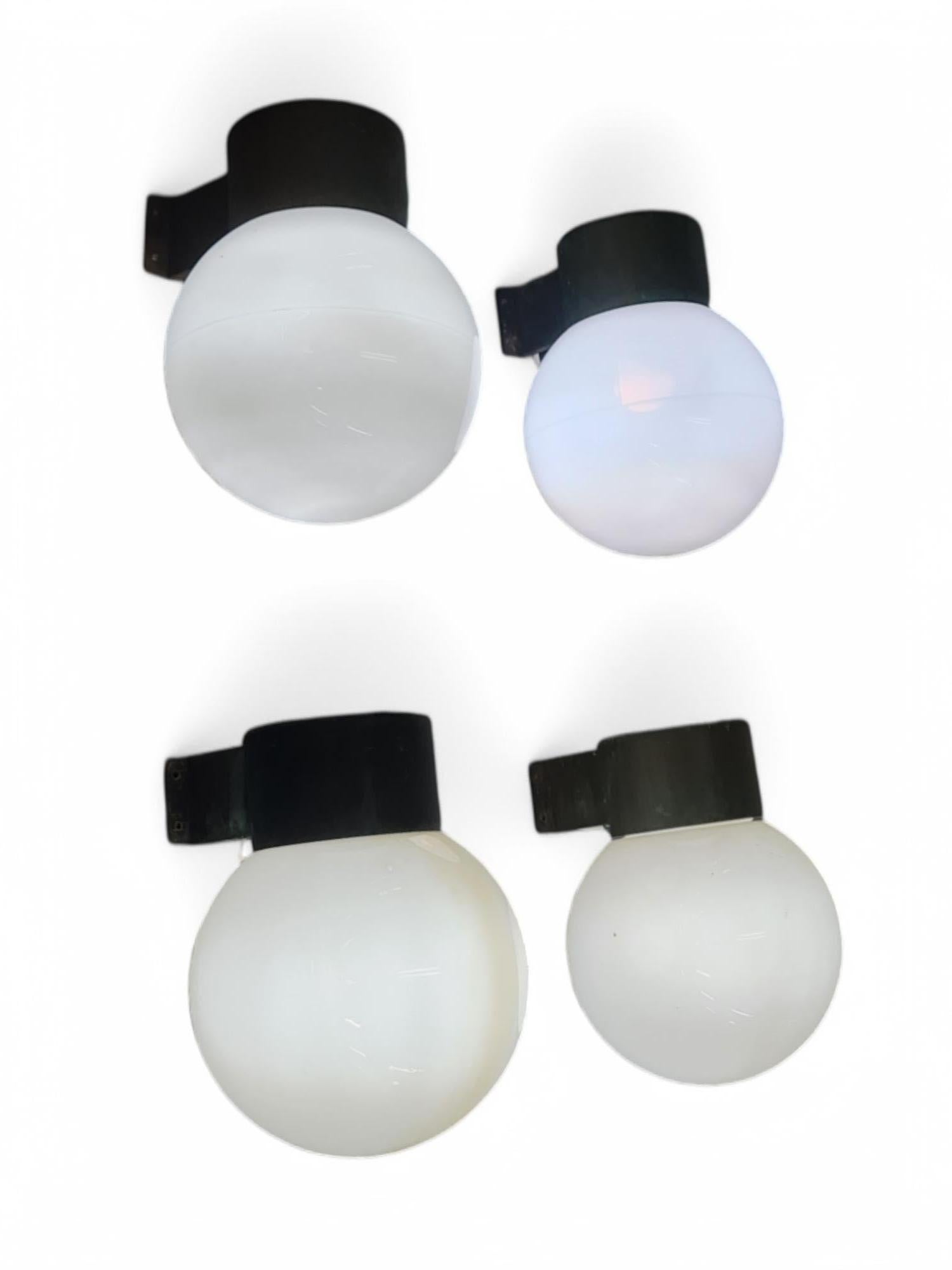 4 Lisa Johansson-Pape Brutalist Outdoor Wall Lights Model 17-037, Orno 1960 For Sale 9