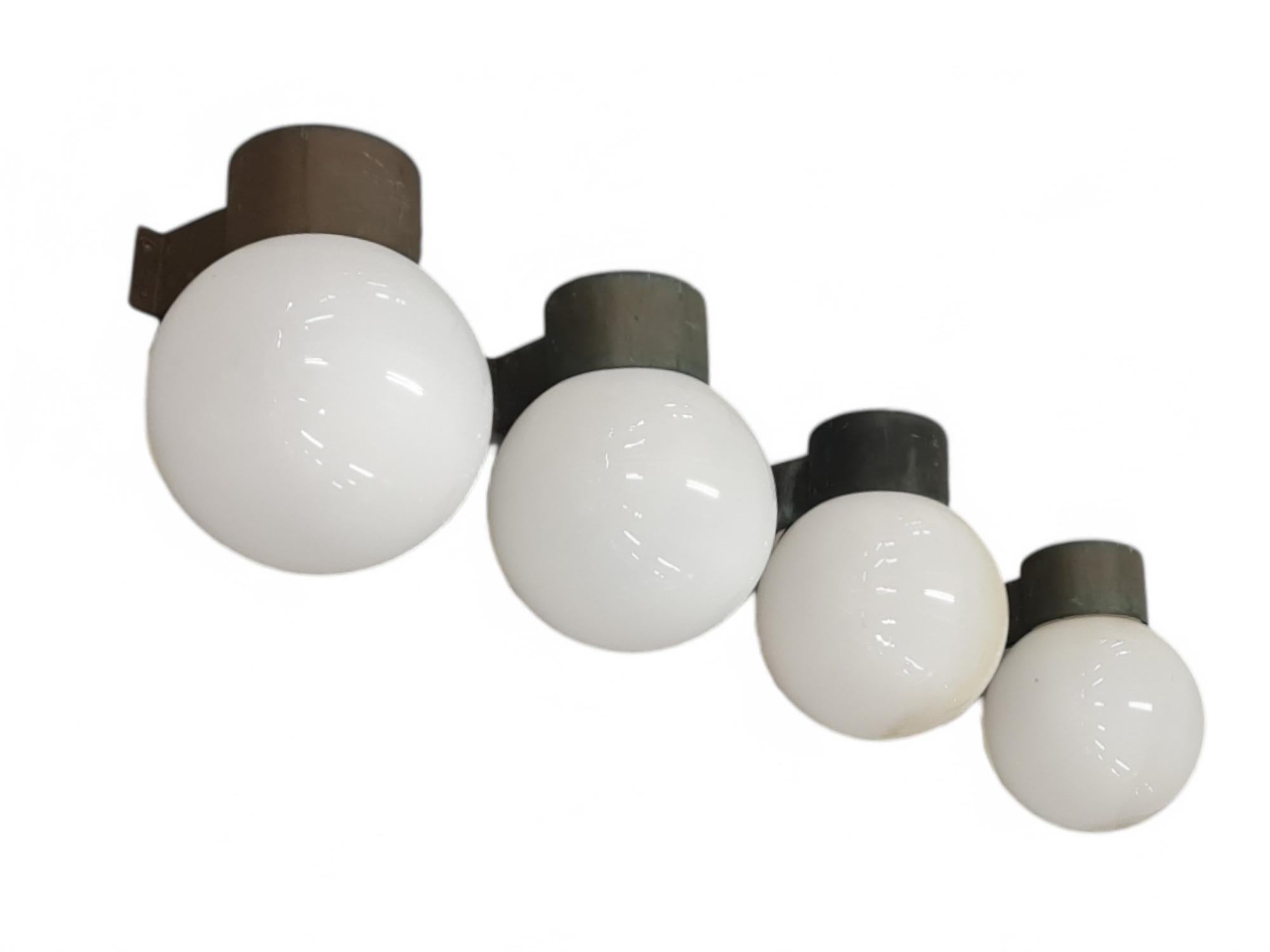 4 Lisa Johansson-Pape Brutalist Outdoor Wall Lights Model 17-037, Orno 1960 For Sale 10