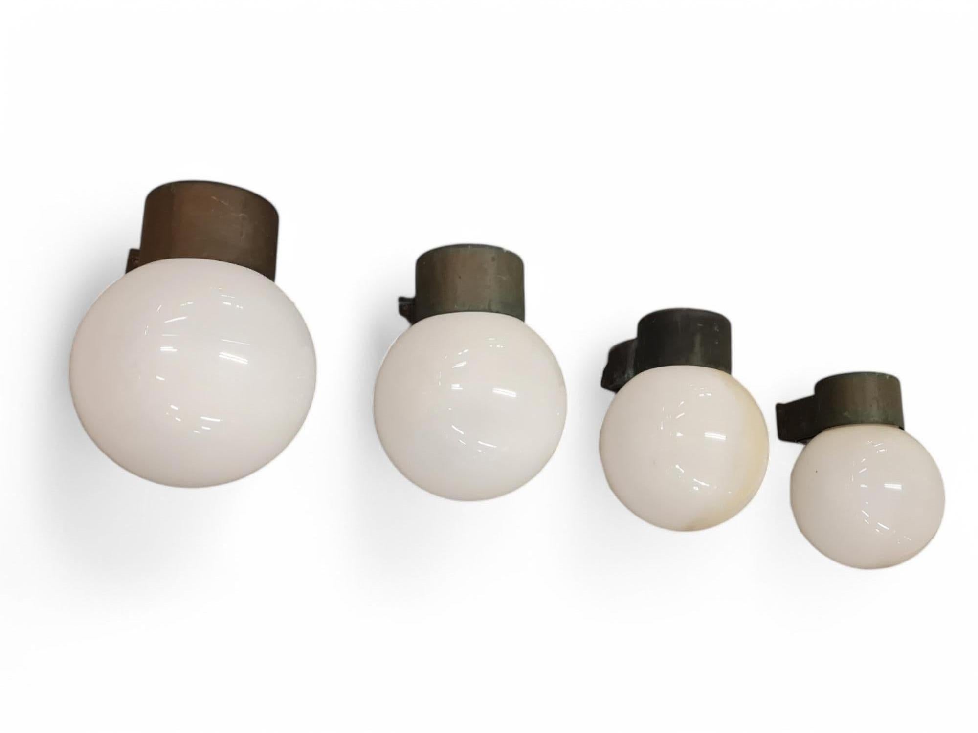 Finnish 4 Lisa Johansson-Pape Brutalist Outdoor Wall Lights Model 17-037, Orno 1960 For Sale