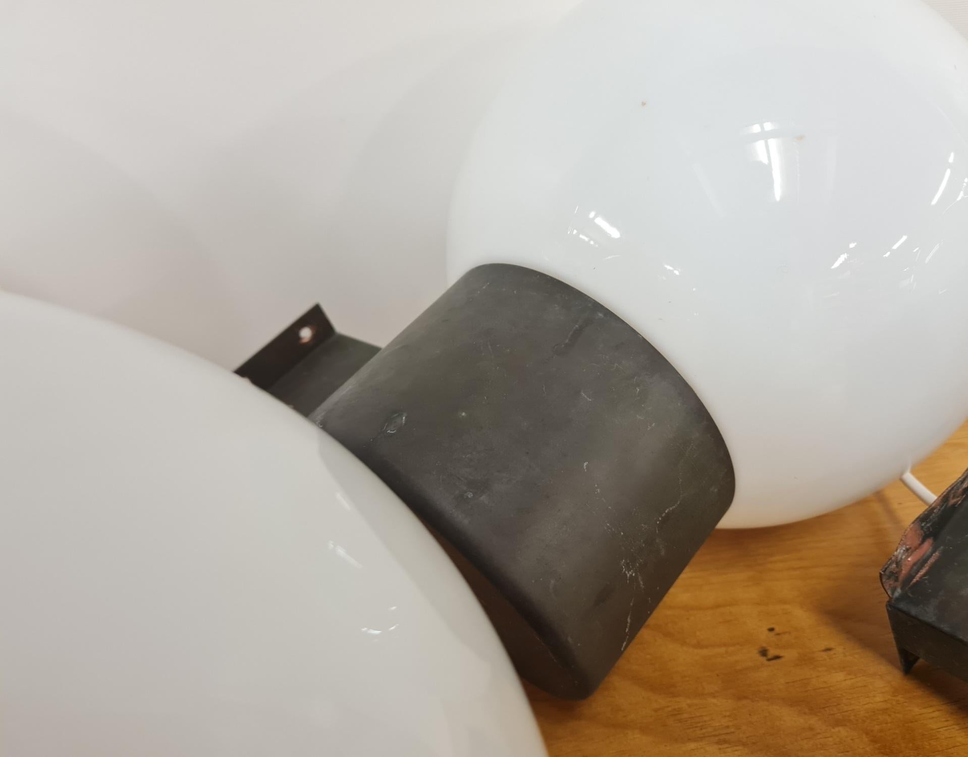 Mid-20th Century 4 Lisa Johansson-Pape Brutalist Outdoor Wall Lights Model 17-037, Orno 1960 For Sale