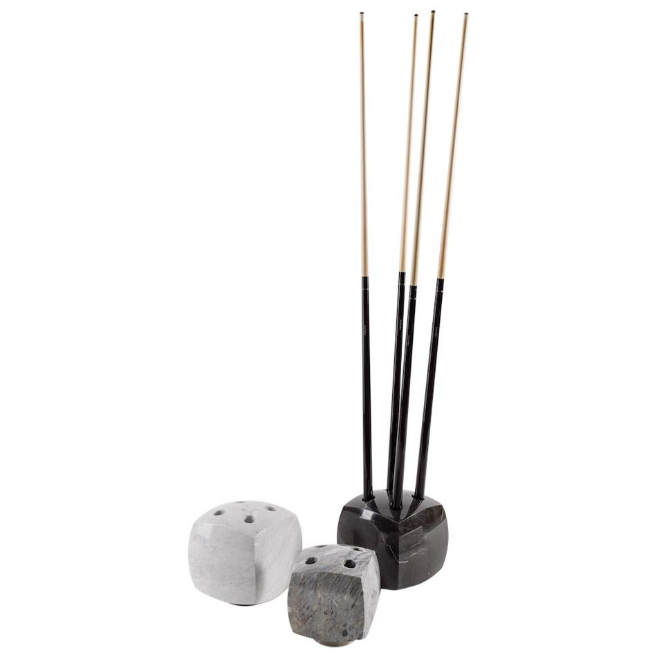 4 bâtons de coupe de piscine/billiard professionnels Longoni et support de coupe par Impatia