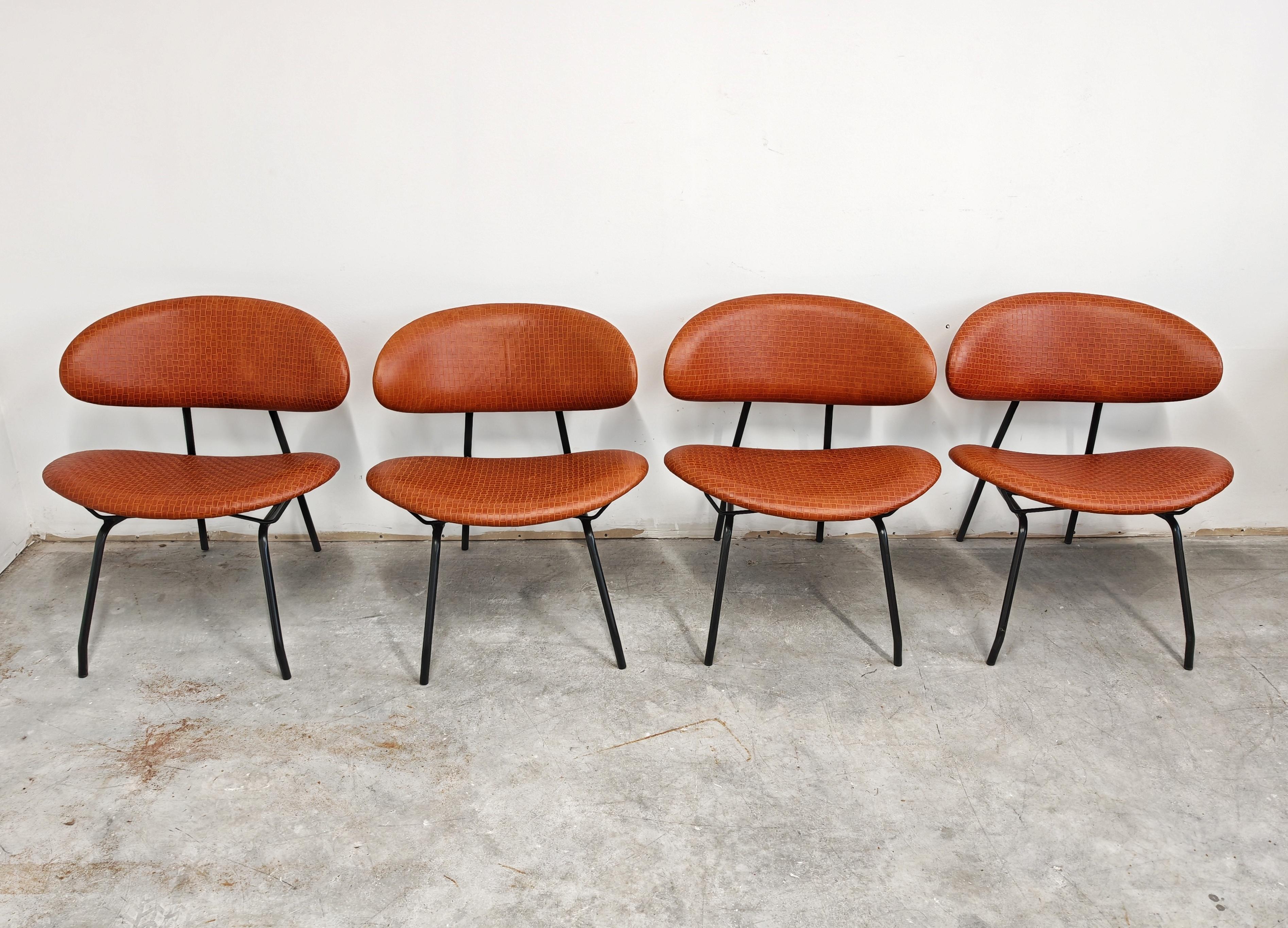 4 Poltroncine di Rino Vernuccio per RIMA, completamente ristrutturate, Italia anni '50 in vendita 8