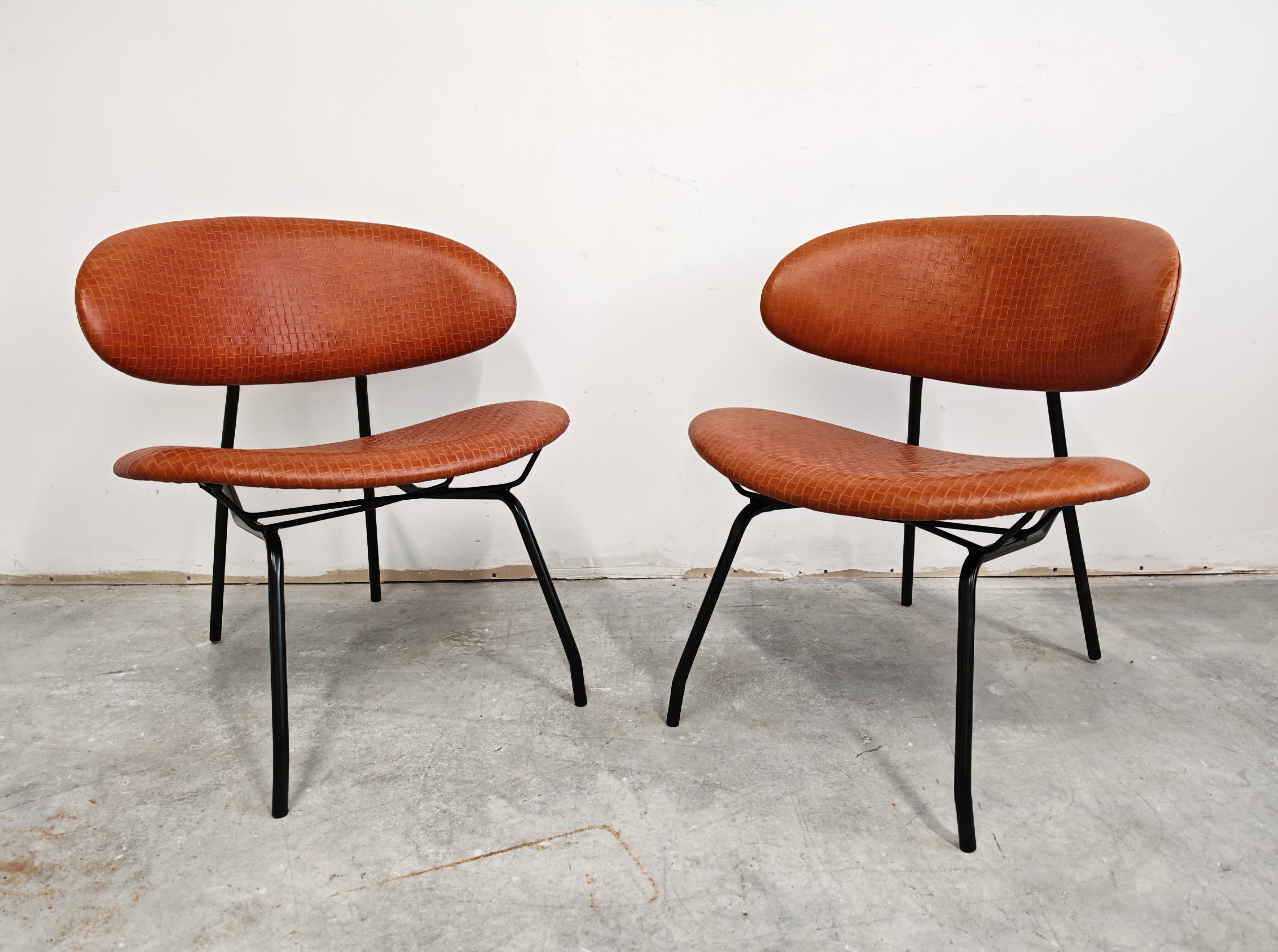 Mid-Century moderno 4 Poltroncine di Rino Vernuccio per RIMA, completamente ristrutturate, Italia anni '50 in vendita