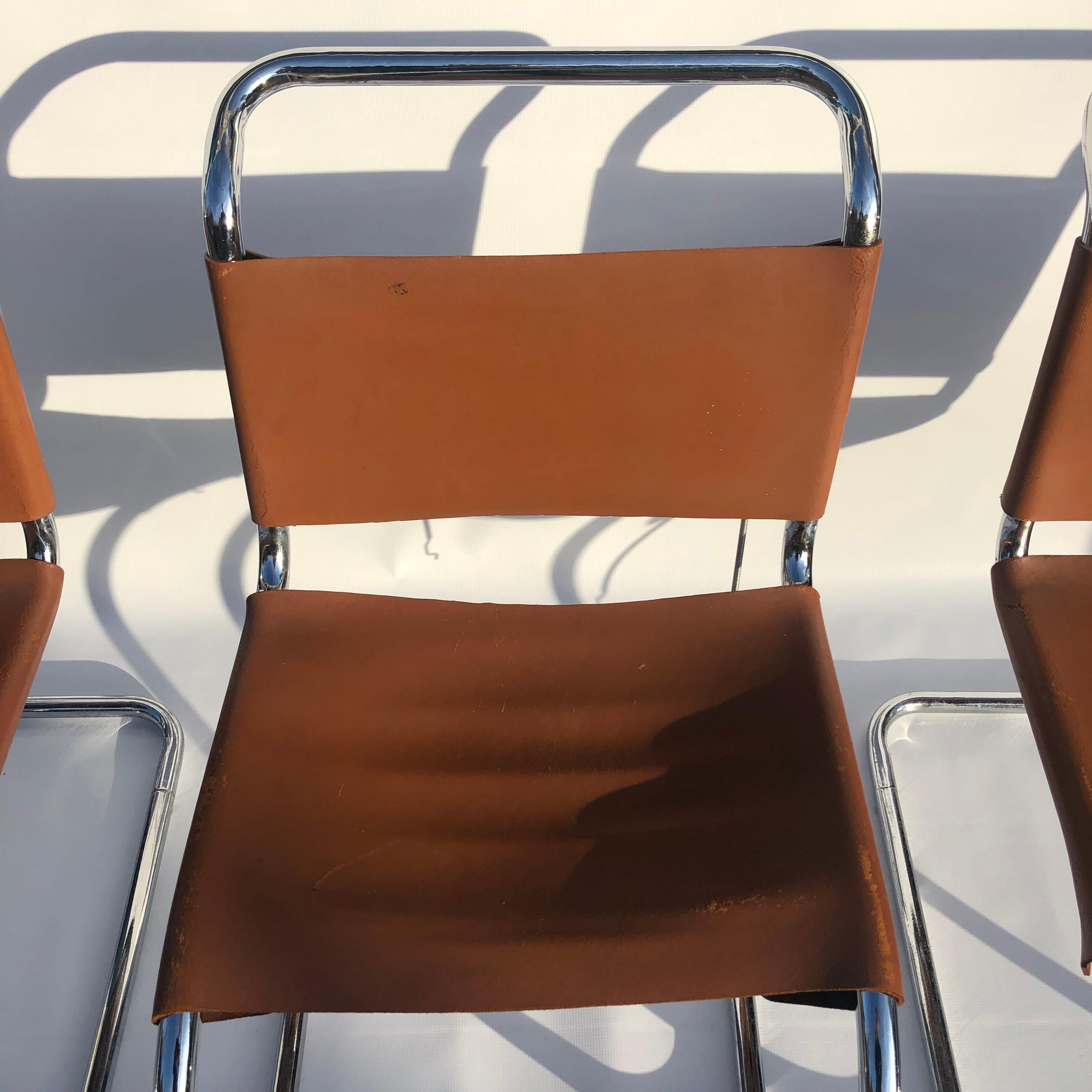 4 chaises de salle à manger Mr10 Ludwig Mies van der Rohe des années 1960 Knoll International  en vente 4