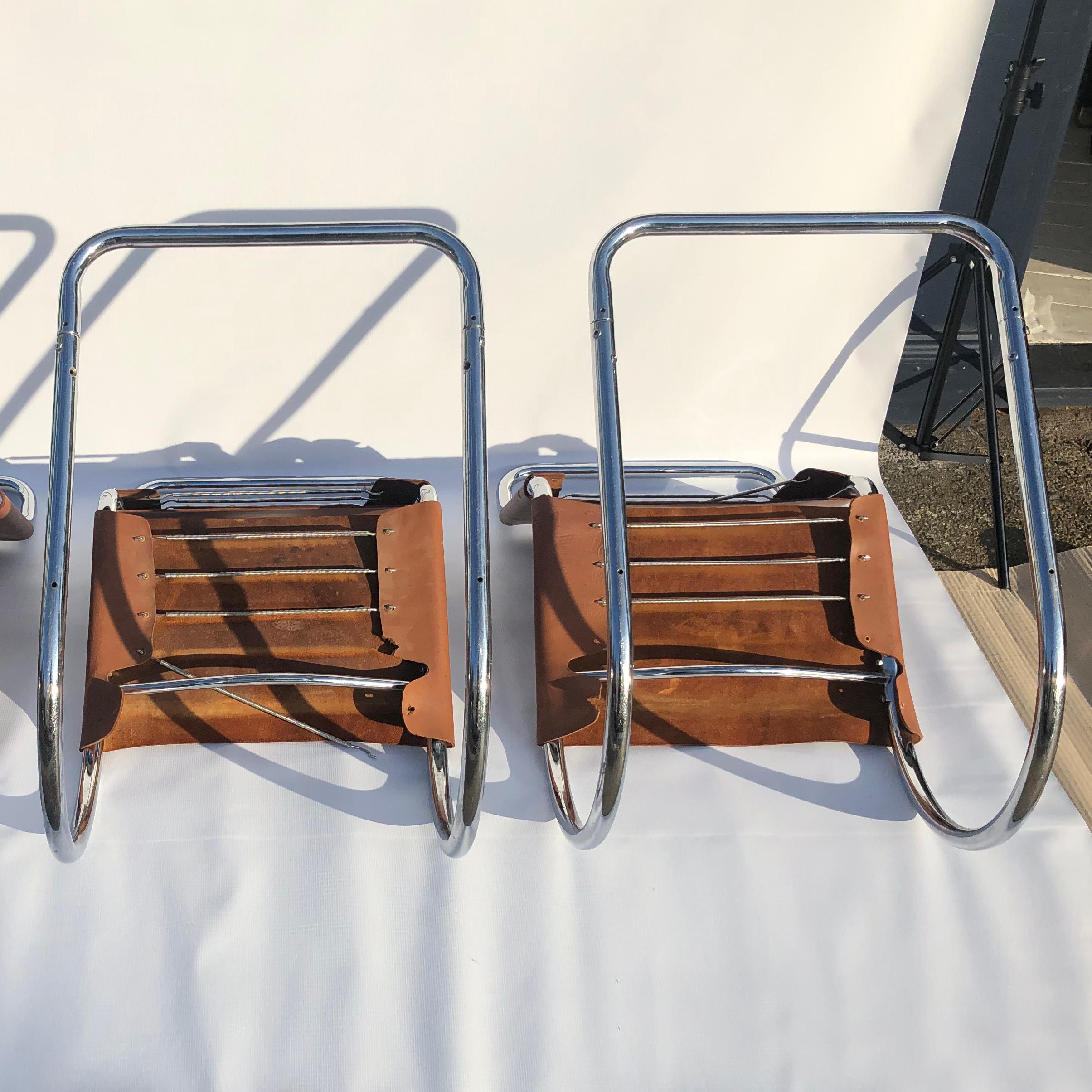 4 chaises de salle à manger Mr10 Ludwig Mies van der Rohe des années 1960 Knoll International  en vente 2