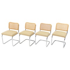 4 Marcel Breuer Cesca B32 Cantilever Chairs
