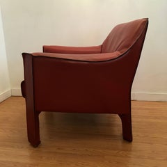 Four Mario Bellini Cassina Cab Lounge Chair