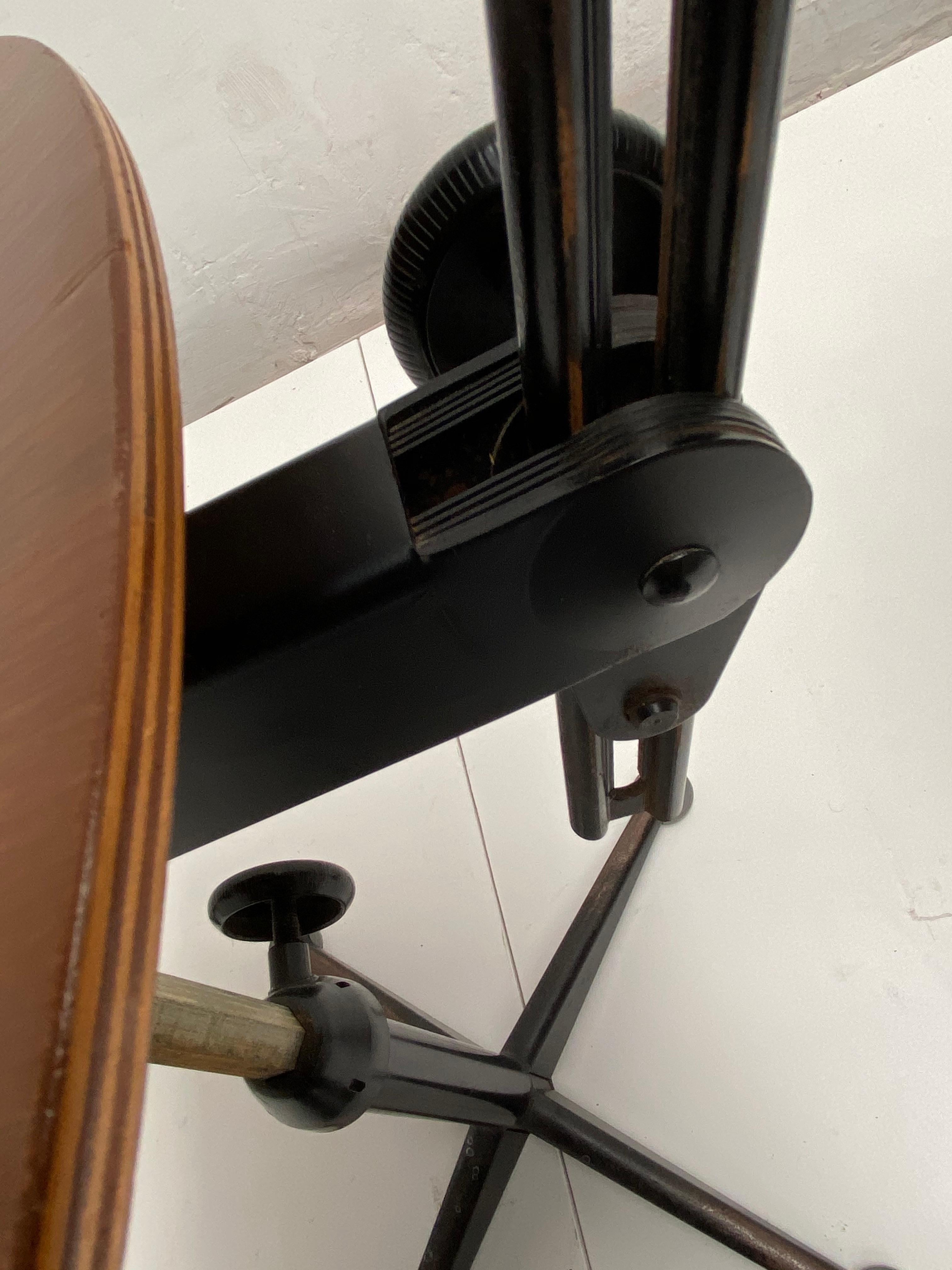 4 Matching Black Drafting Working Stools by Friso Kramer, Ahrend De Cirkel, 1960 6