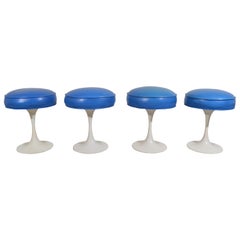 4-Maurice Burke Tulip Stools After Eero Saarinen, Circa 1960
