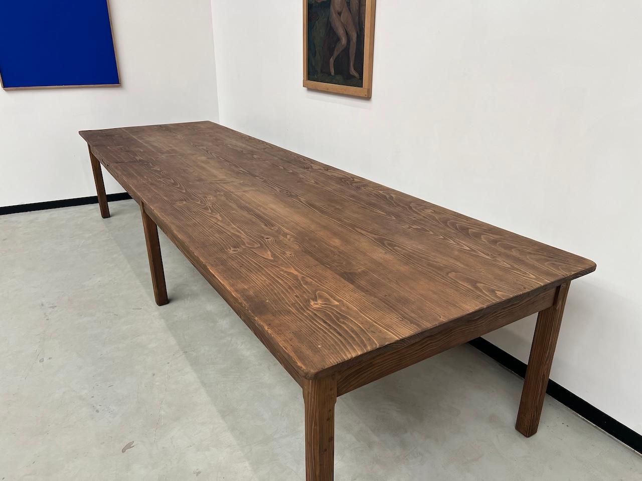 Mid-20th Century 4 meter French farm table, 1950s