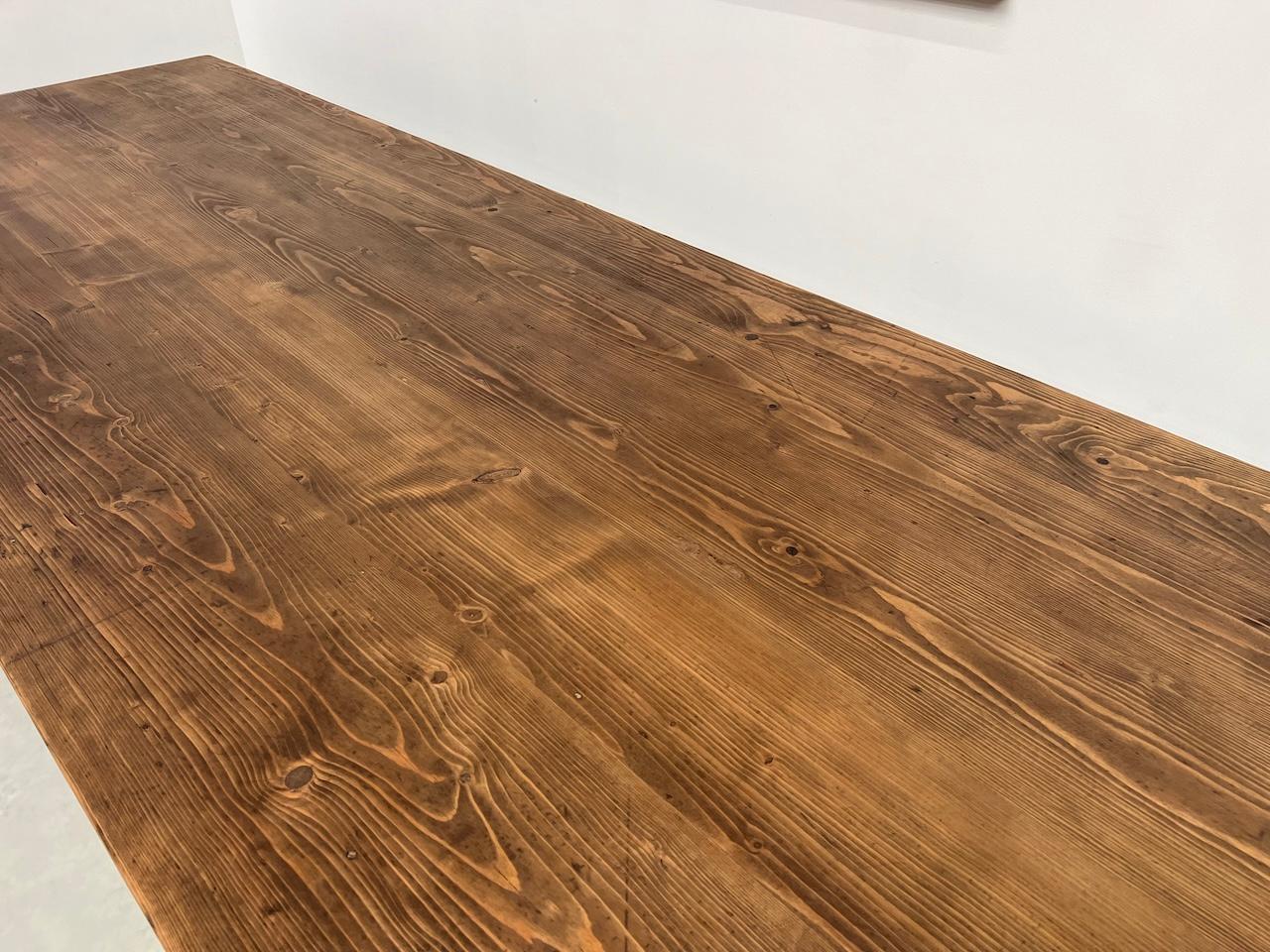 4 meter French farm table, 1950s 2