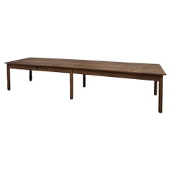 4 meter French farm table, 1950s