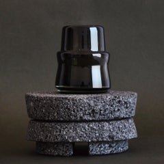 4 Mezcal Tequila Glasses Dark Smoke Glass Set of 4 Glasses Handblown