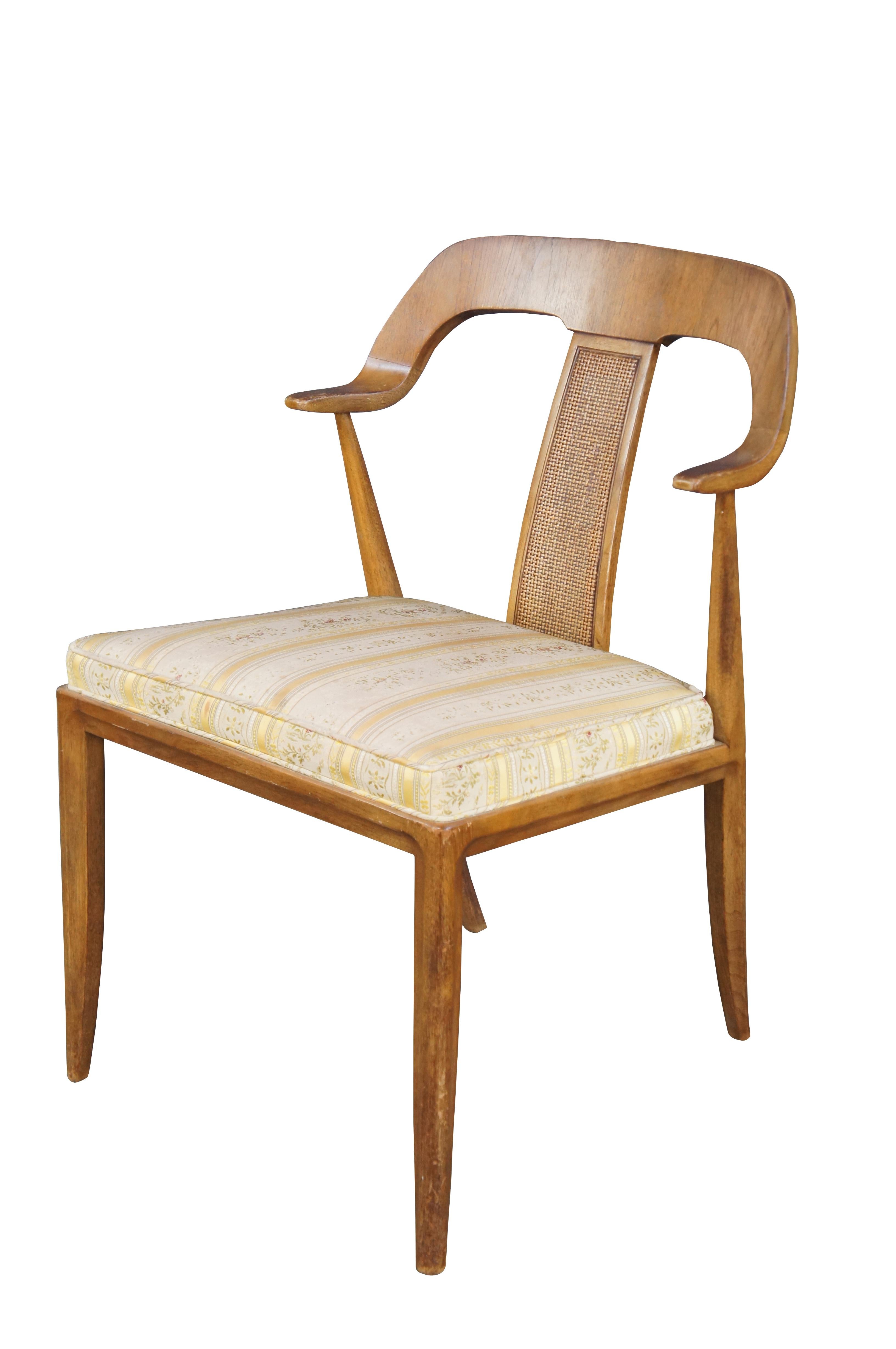 Mid-Century Modern 4 Michael Taylor Tomlinson Sophisticate Walnut Dining Chairs Mid Century Modern