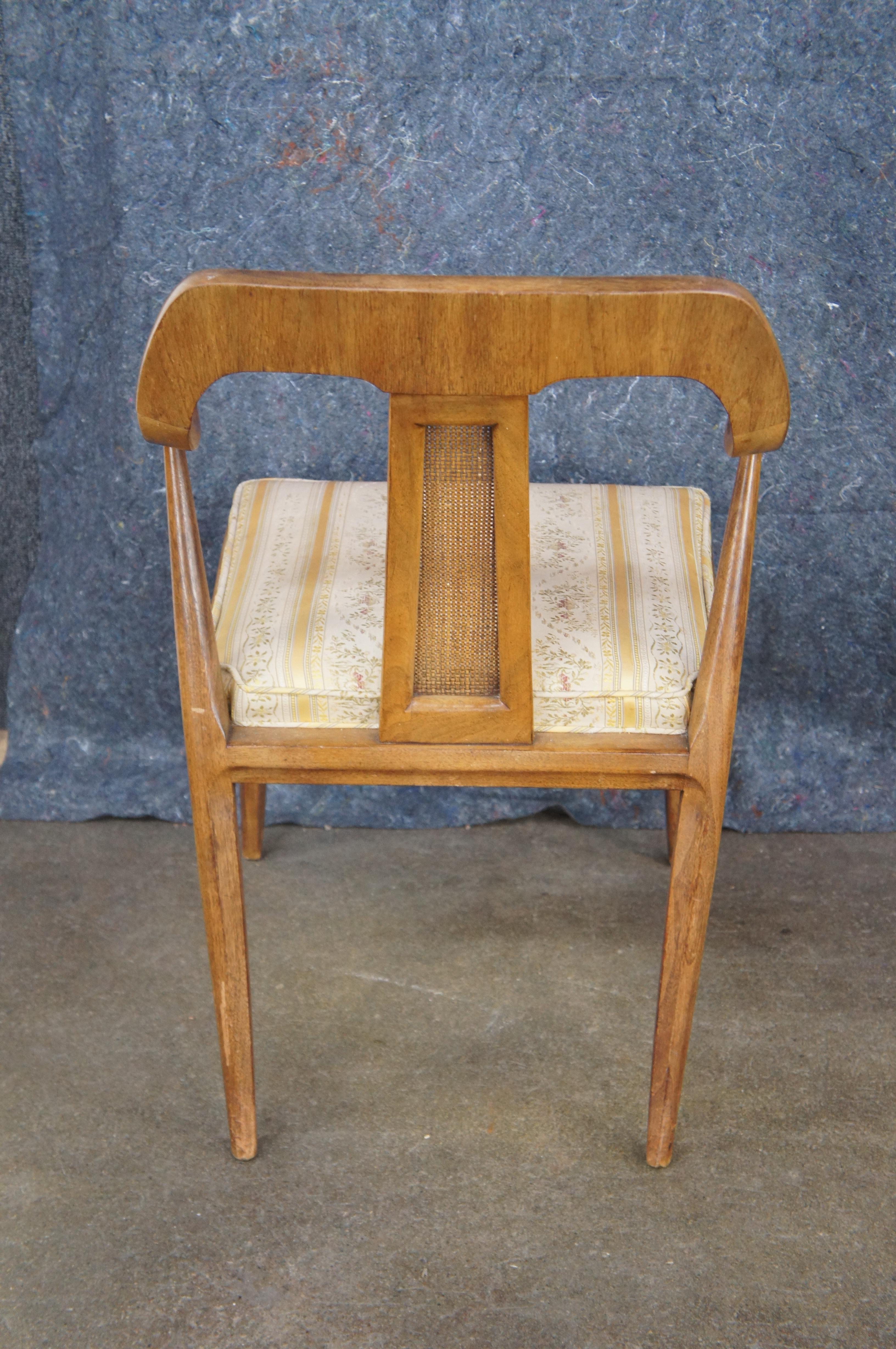 4 Michael Taylor Tomlinson Sophisticate Walnut Dining Chairs Mid Century Modern 2