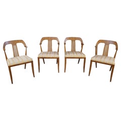 Vintage 4 Michael Taylor Tomlinson Sophisticate Walnut Dining Chairs Mid Century Modern