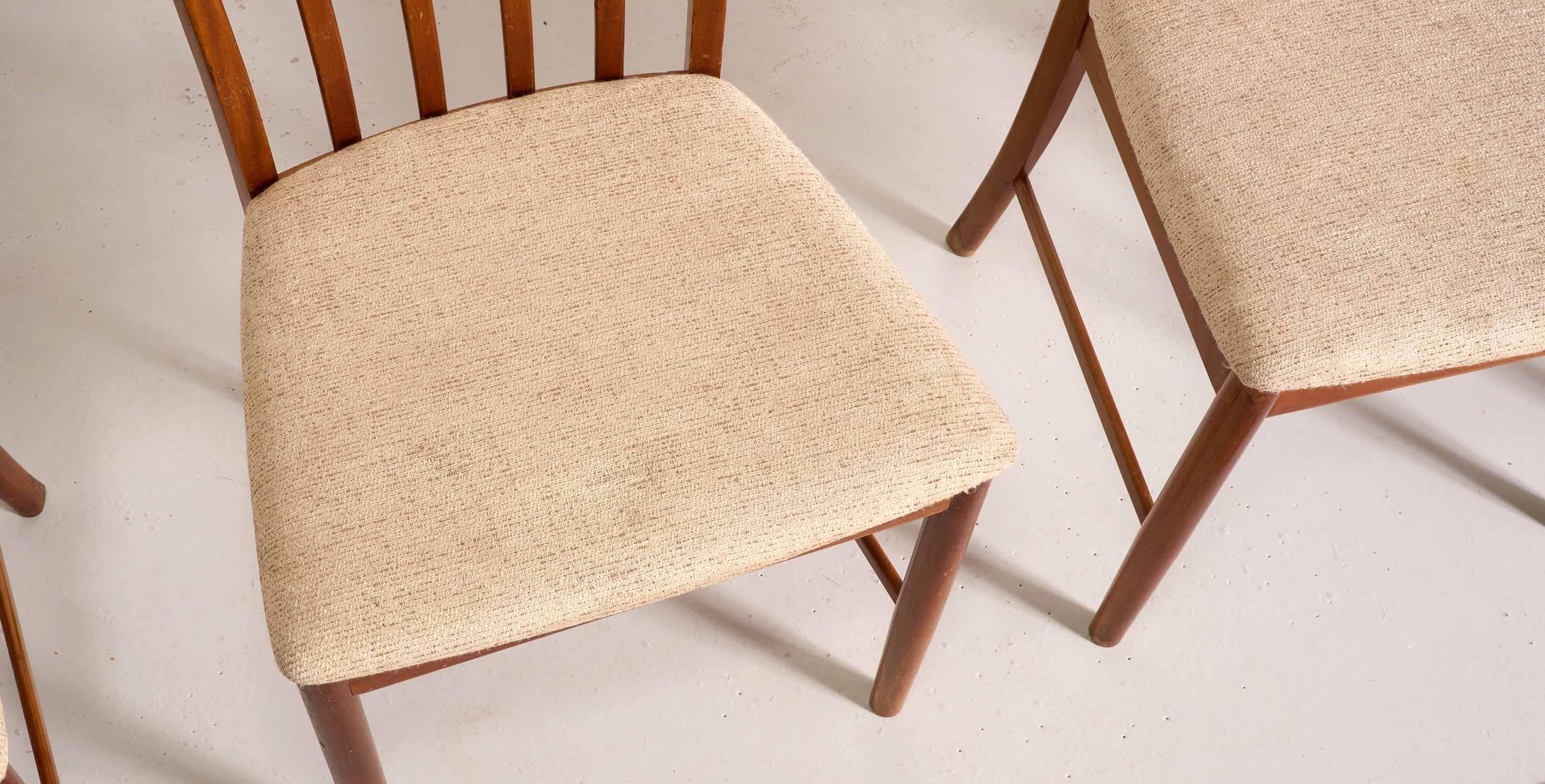 4 Mid Century MCintosh dining chairs, Scandinavian style For Sale 1