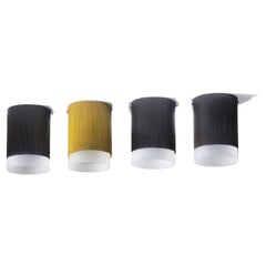 4 MID-CENTURY-MODERN Ceiling LAMPS by JACQUES BINY ed. LUMINALITE France 1950