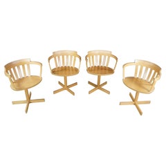 4 Mid Century Modern Sune Fromell & Jan Hallberg For Edsby Verken Arm Chairs