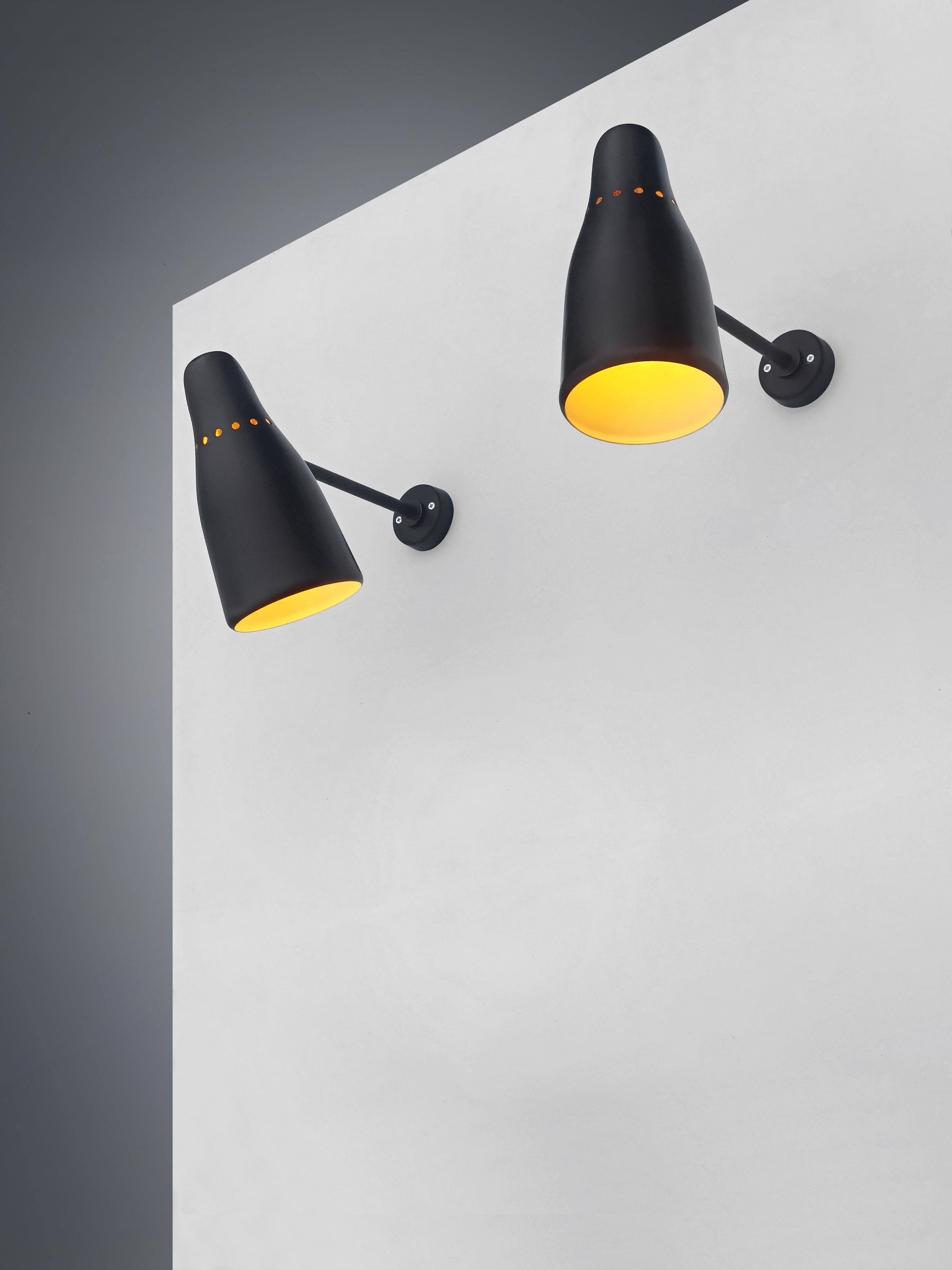 4 APARATOS DE PARED MODERNOS DEL MEDIO SIGLO by JACQUES BINY ed. LUMINALITE Francia 1950 Metal en venta