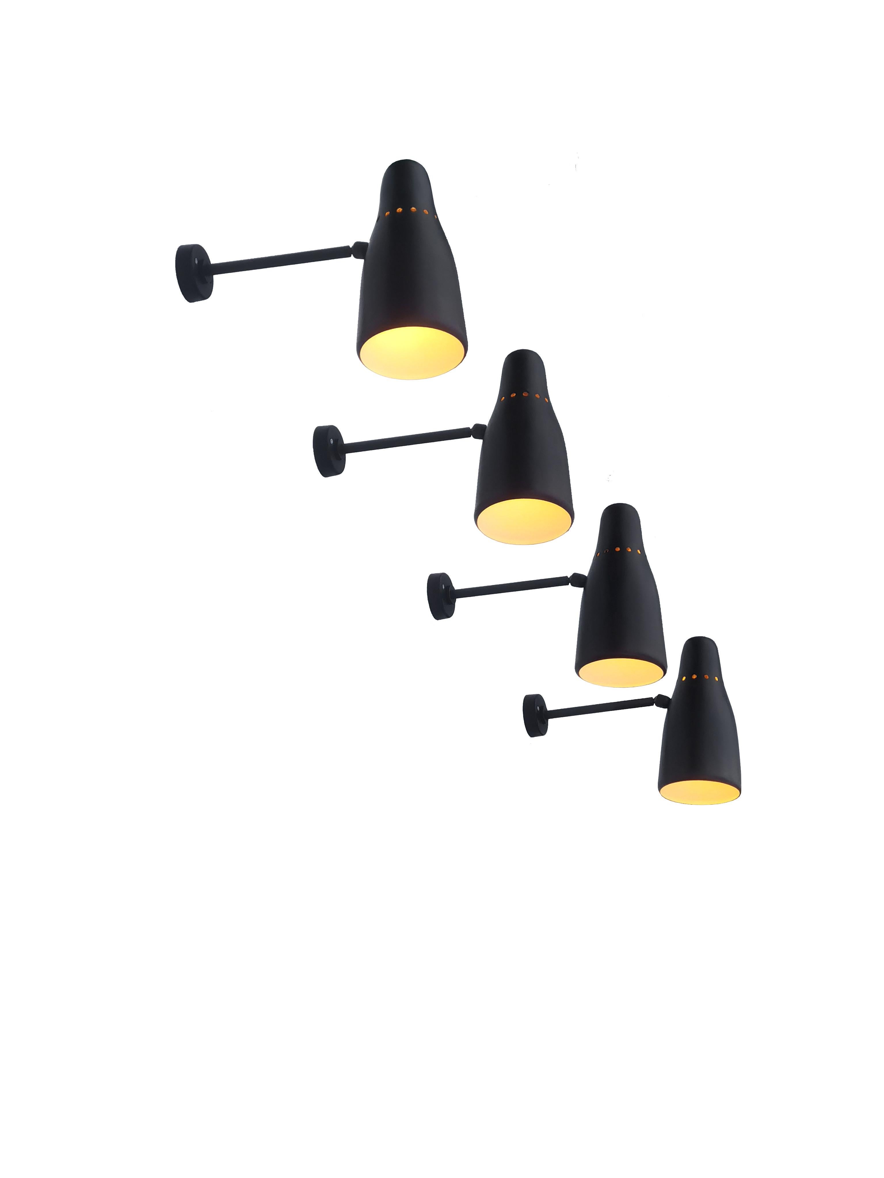 4 APARATOS DE PARED MODERNOS DEL MEDIO SIGLO by JACQUES BINY ed. LUMINALITE Francia 1950 en venta 6