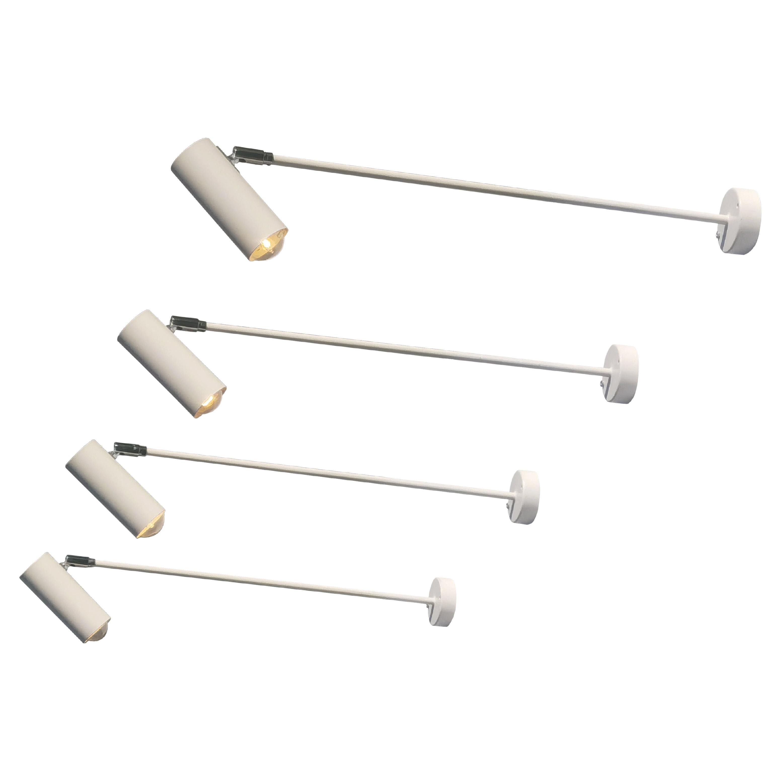 4 BRAZOS-APLICACIONES DE PARED MODERNOS DEL MEDIO SIGLO por RJ CAILLETTE para PARSCOT Francia 1950