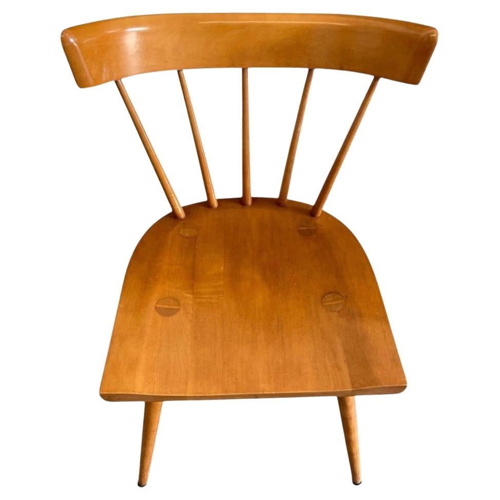 Mid-Century Modern 4 Mid-Century Paul McCobb Planner Group Dining Chairs Maple Spindle Back Chairs For Sale