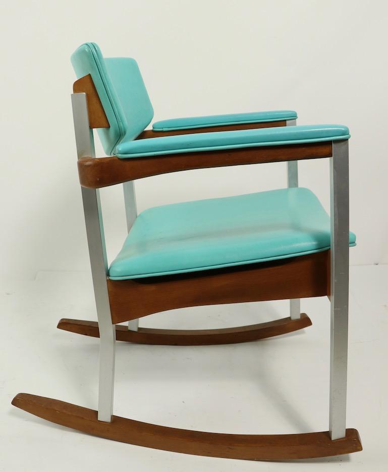 4 Mid Century Rocking Chairs by Thonet For Sale 4