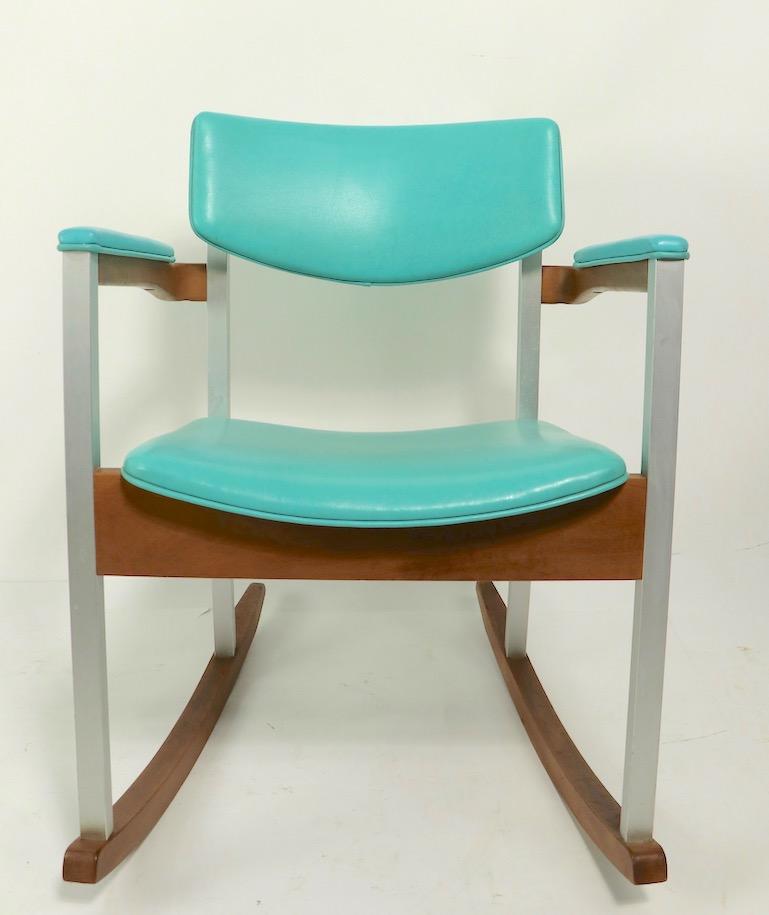 4 Mid Century Rocking Chairs by Thonet For Sale 5