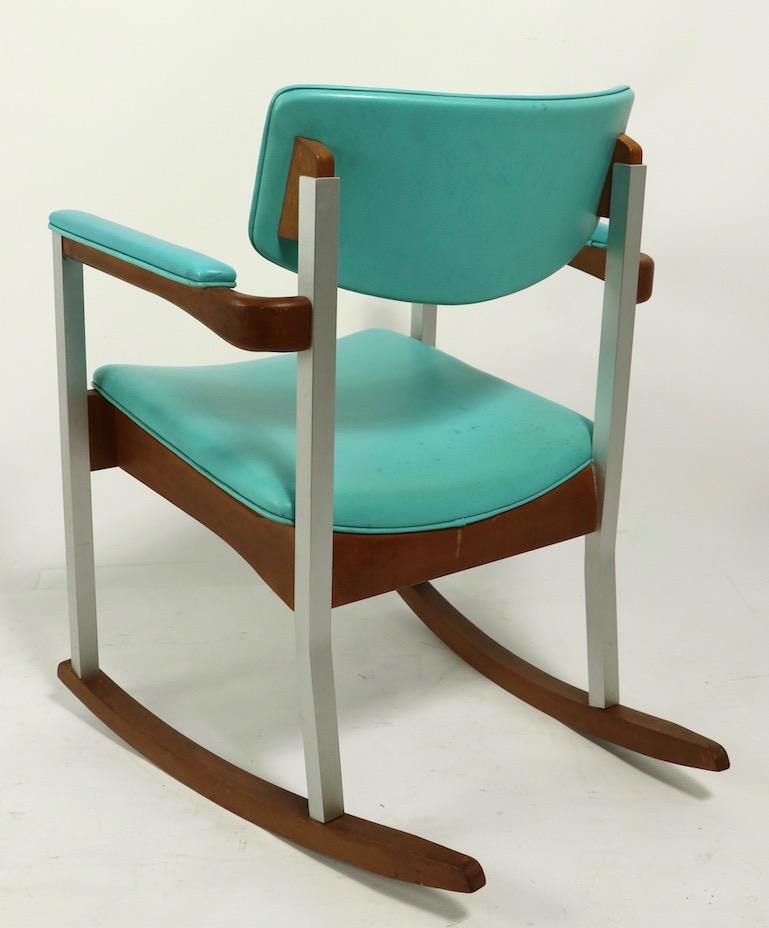4 Mid Century Rocking Chairs by Thonet For Sale 1