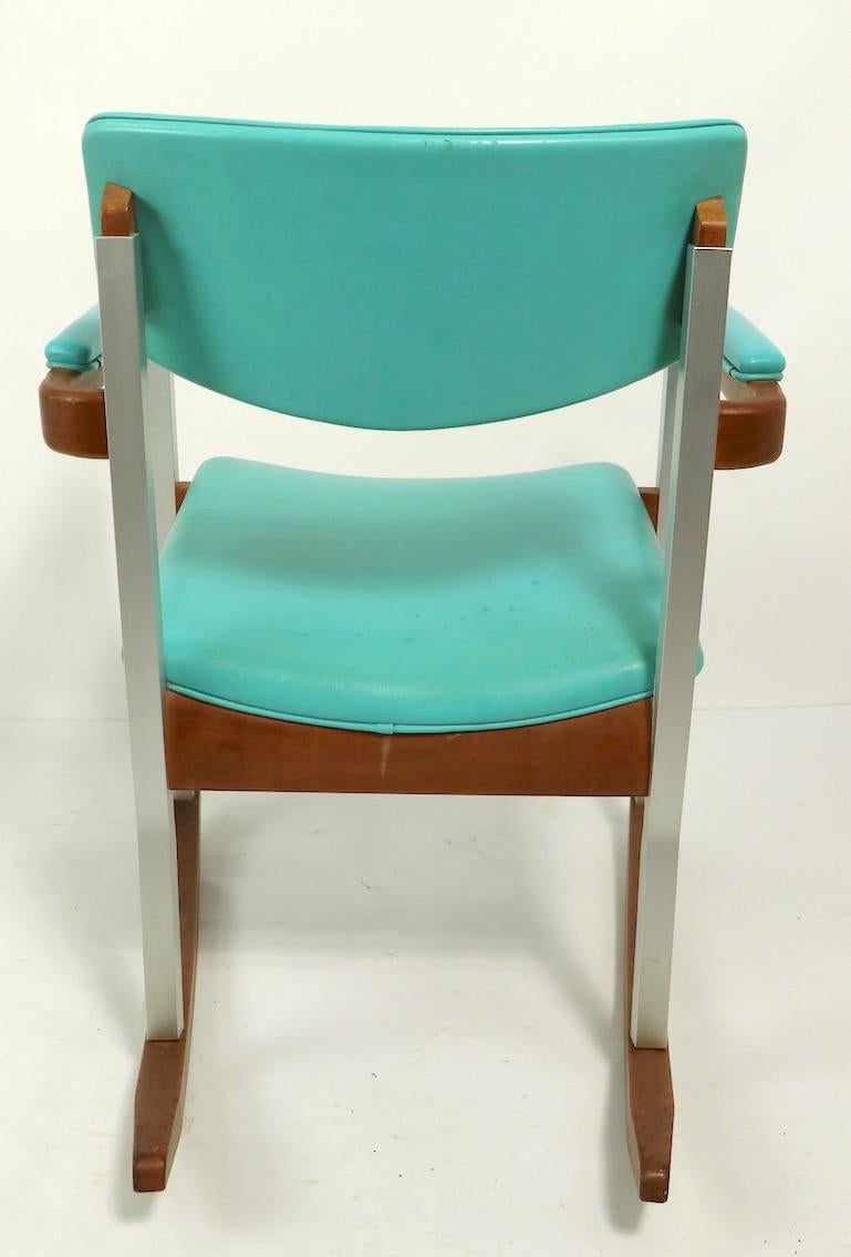 4 Mid Century Rocking Chairs by Thonet For Sale 2